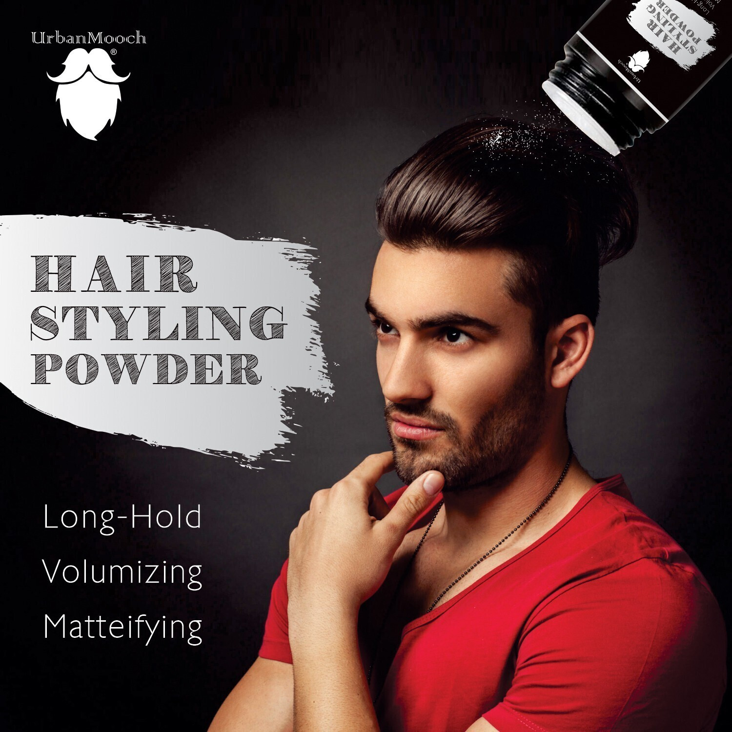 Image of UrbanMooch Hair Volumizing Powder Wax strong hold | Matte Finish | Hair Styling Powder Hair Styler (15 g)