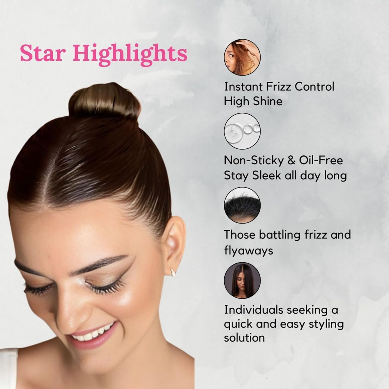 Image of KLLARY Hair Finishing Stick - Flyaway Frizz Control For Smooth,Shiny Hair Gel Hair Gel