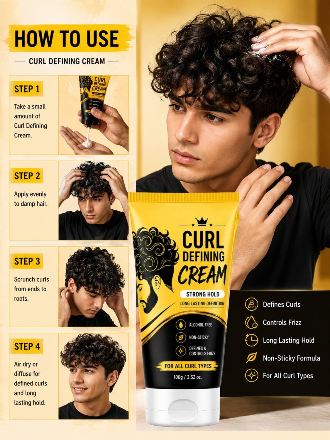 FLIXY Curl Defining Cream White - Image 2