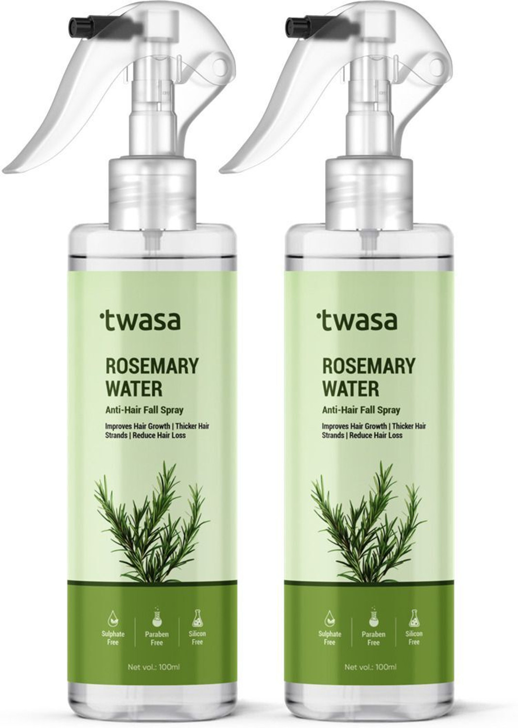 Image of Twasa Rosemary Water Spray For Hair Growth & Thickness| Controls Hairfall & Adds Shine Hair Spray
