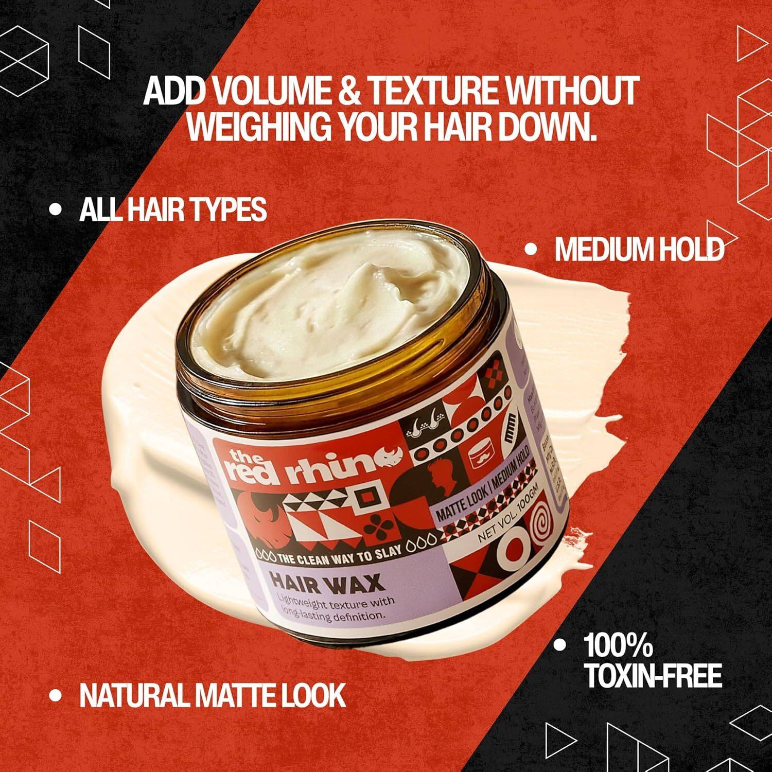The Red Rhino Hair Wax Matte Finish - Image 2