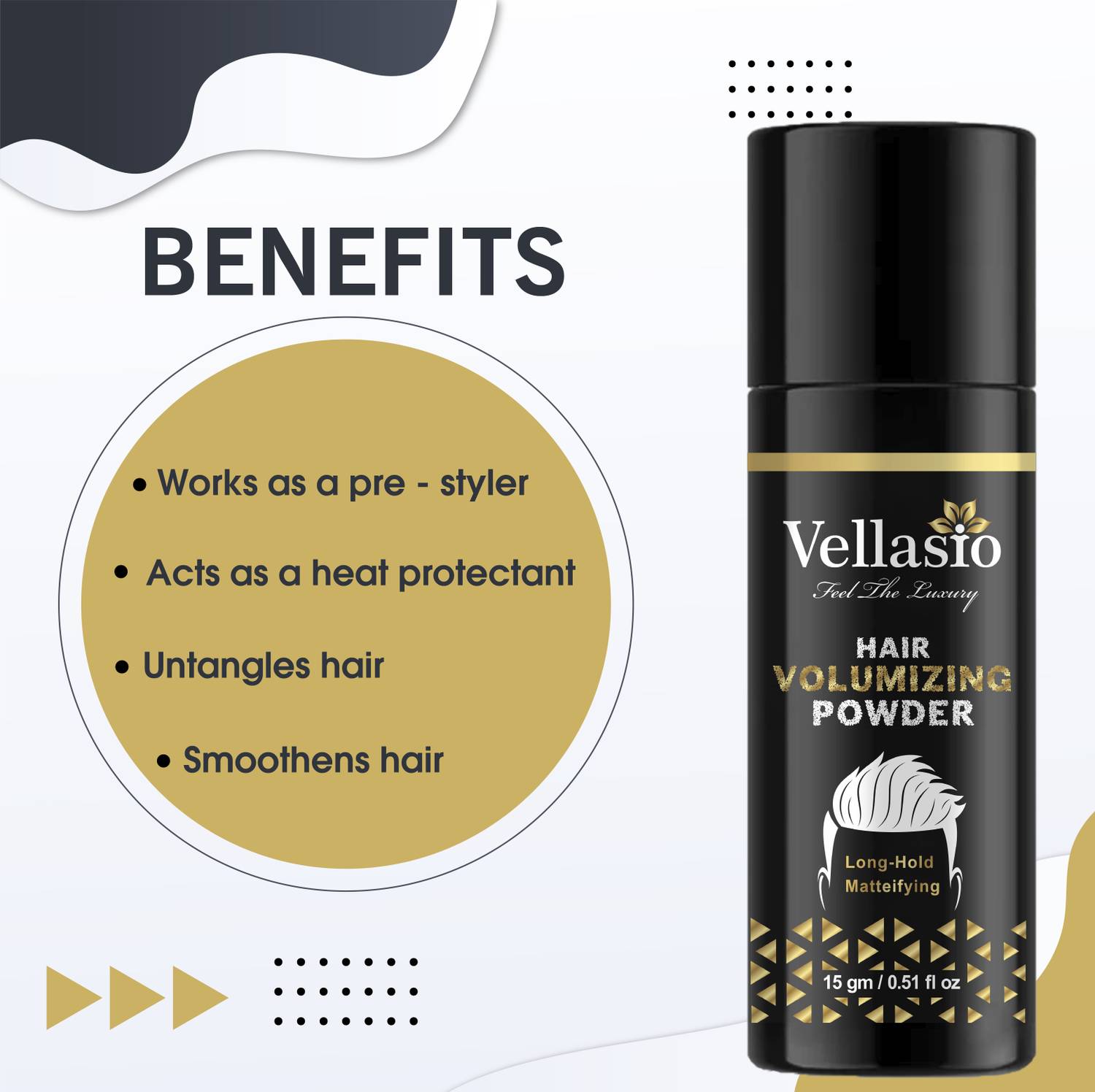 vellasio Volumizing Wax, Matte Finish - Image 4