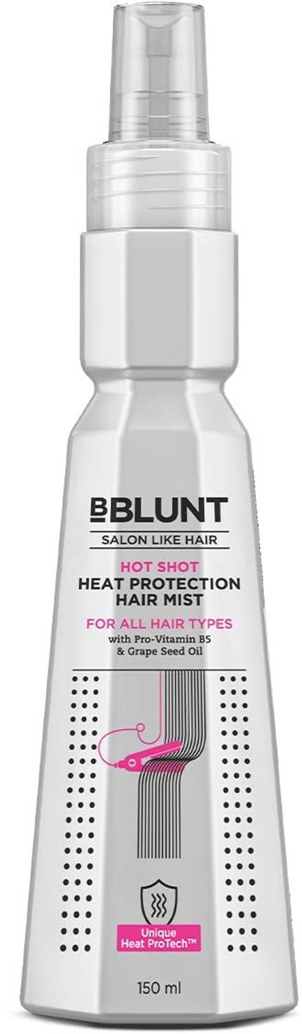 BBlunt Hot Shot Heat Protection Mist with Grapeseed Oil & Provitamin B5 - 150 ml Hair Spray