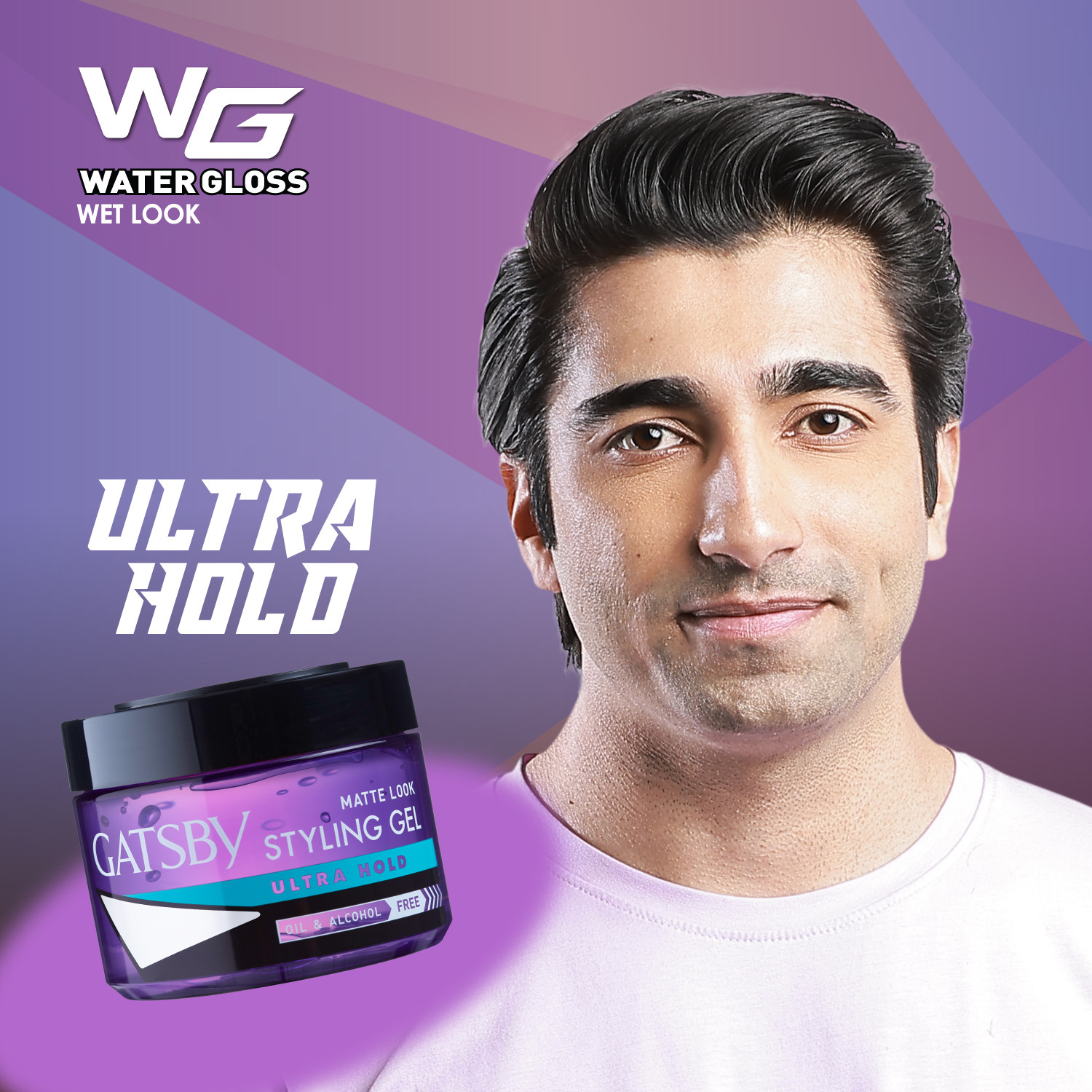 Image of GATSBY Japan Water Gloss - Ultra Hold, Hair Gel each (Pack of 2) Hair Gel