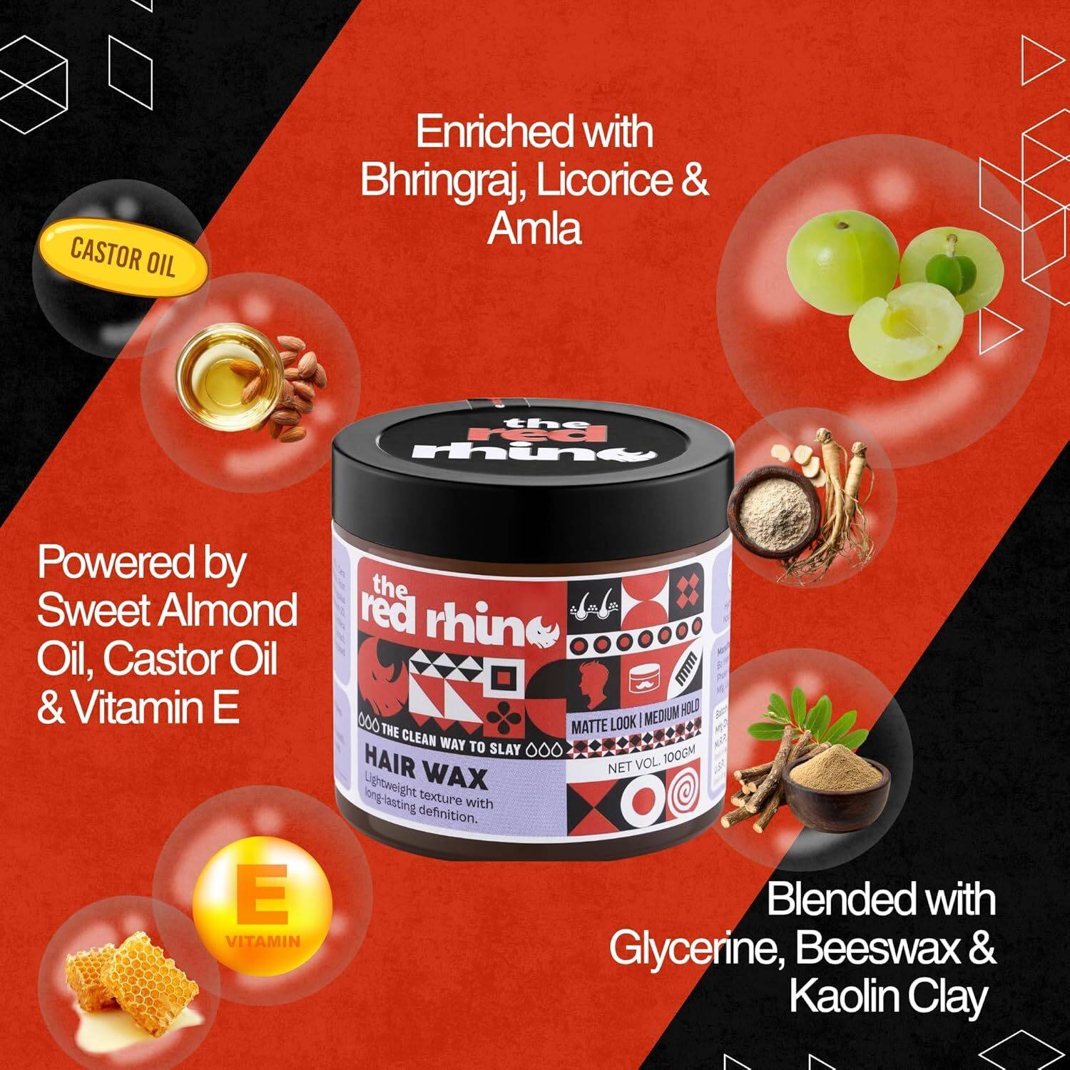 The Red Rhino Hair Wax Matte Finish - Image 1