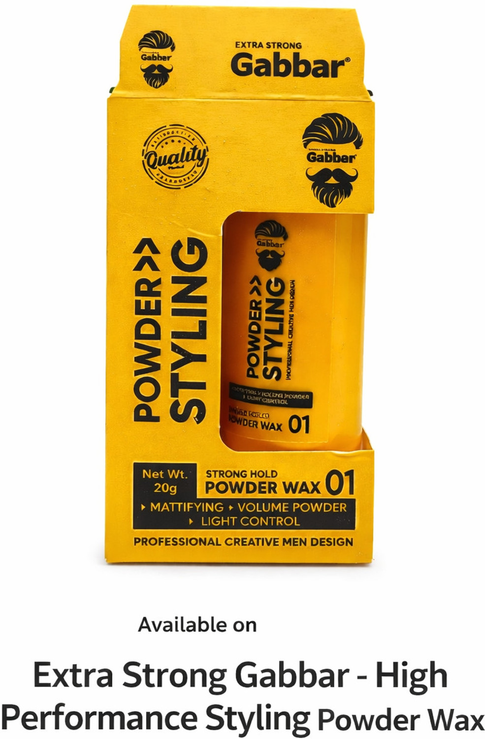 Image of Gabbar Powder Styling Wax Extra Strong Hold Hair Styler (20 ml)
