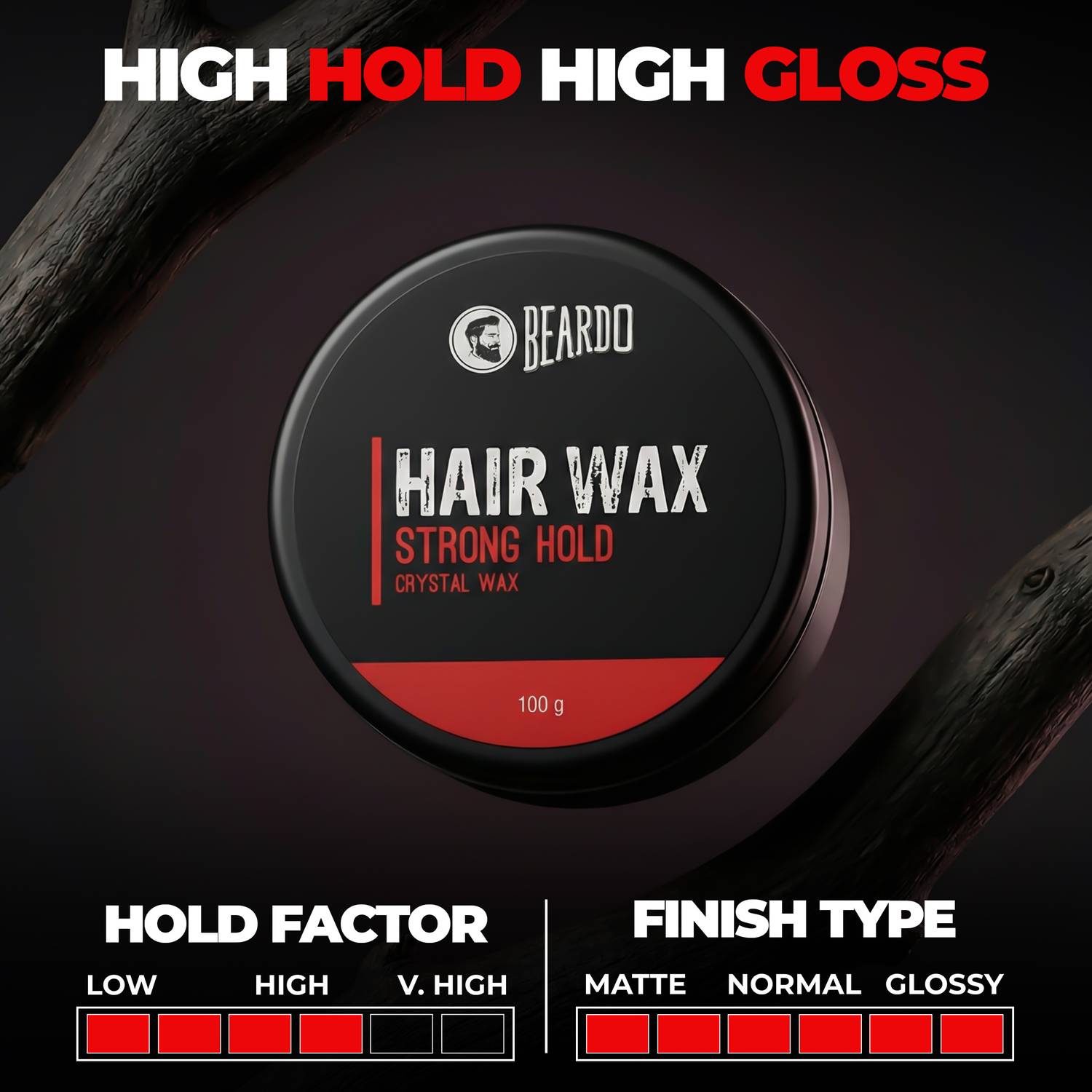BEARDO Stronghold Hair Wax for Men - Image 3