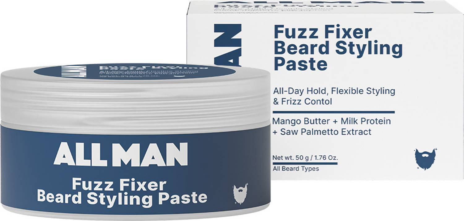 ALL MAN Fuzz Fixer Beard Styling Paste, 50 g