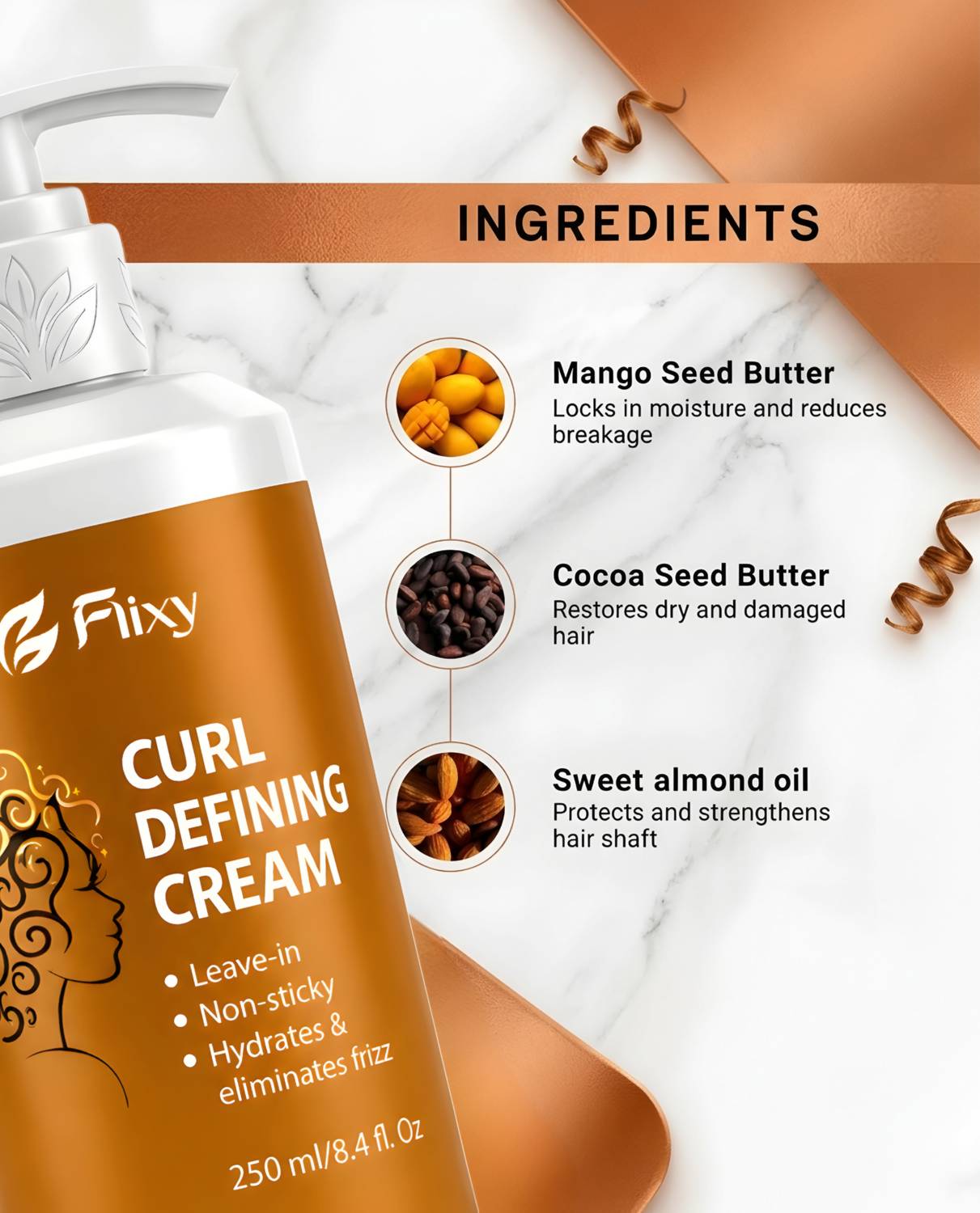 FLIXY Curl Defining Cream 250ml - Image 4