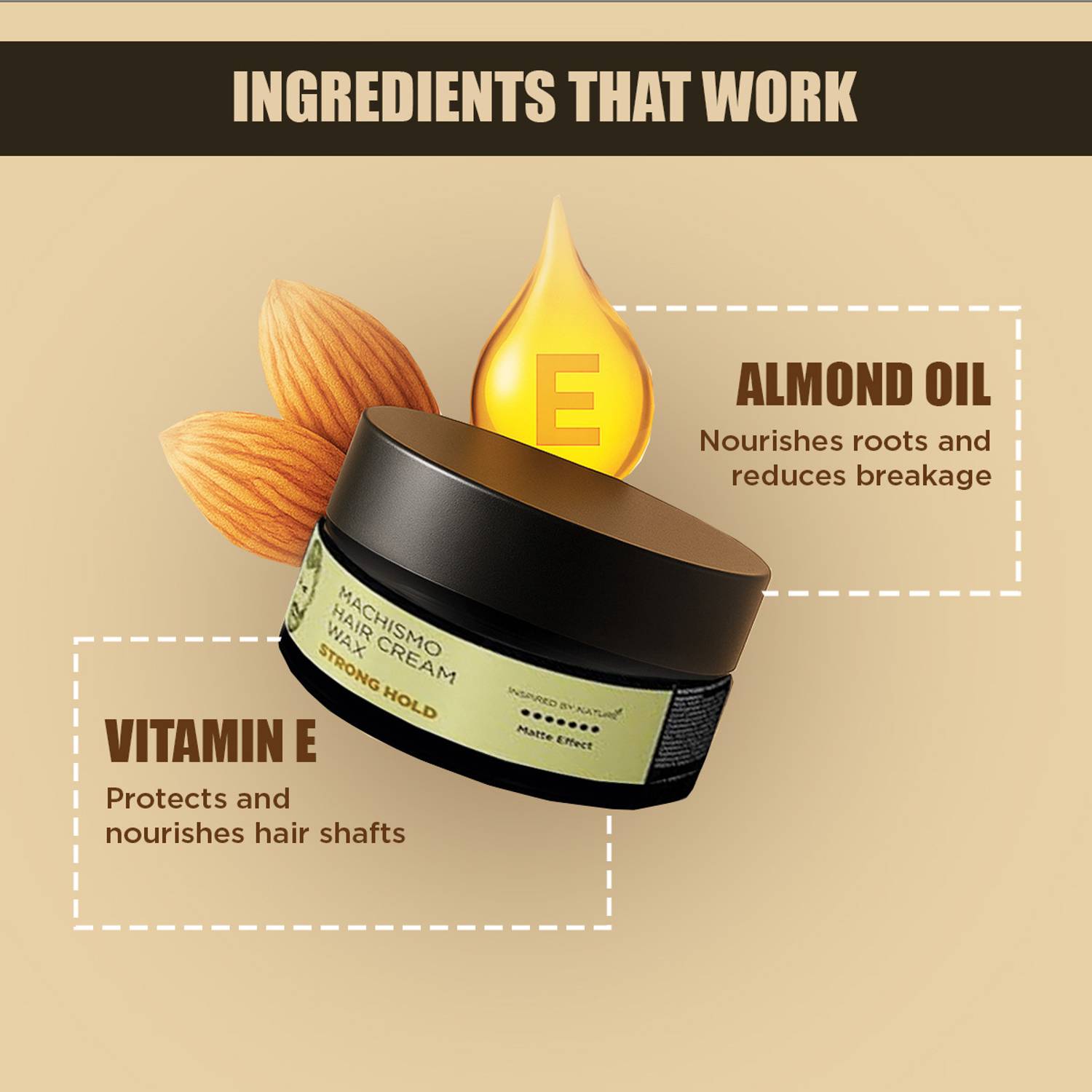 THE MAN COMPANY Machismo Hair Styling Cream Wax - Image 2