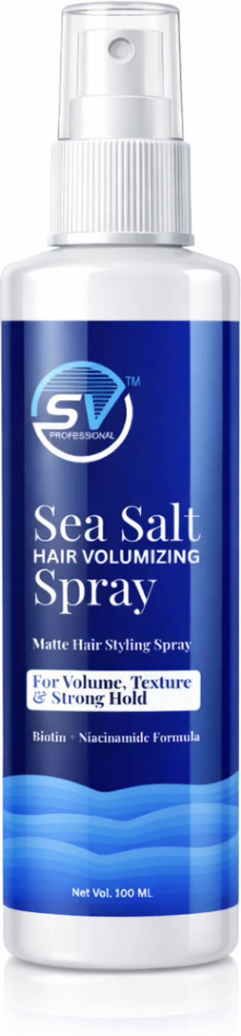 SV PROFESSIONAL Hair Volumizing Texture Sea Salt Spray 100ml | Strong Hold & Matte Finish Hair Spray