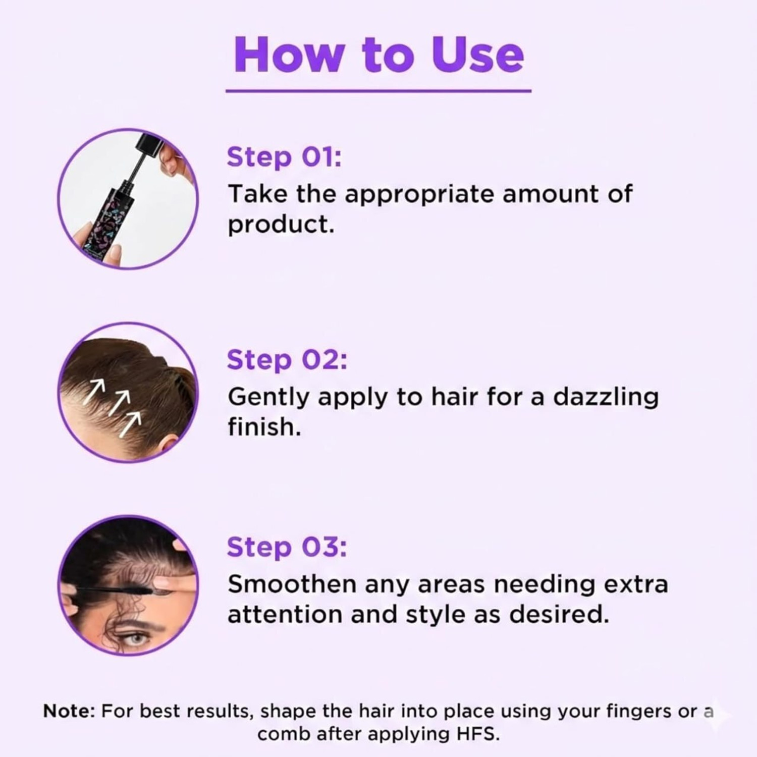 Image of KLLARY Hair Finishing Stick - Flyaway Frizz Control For Smooth,Shiny Hair Gel Hair Gel