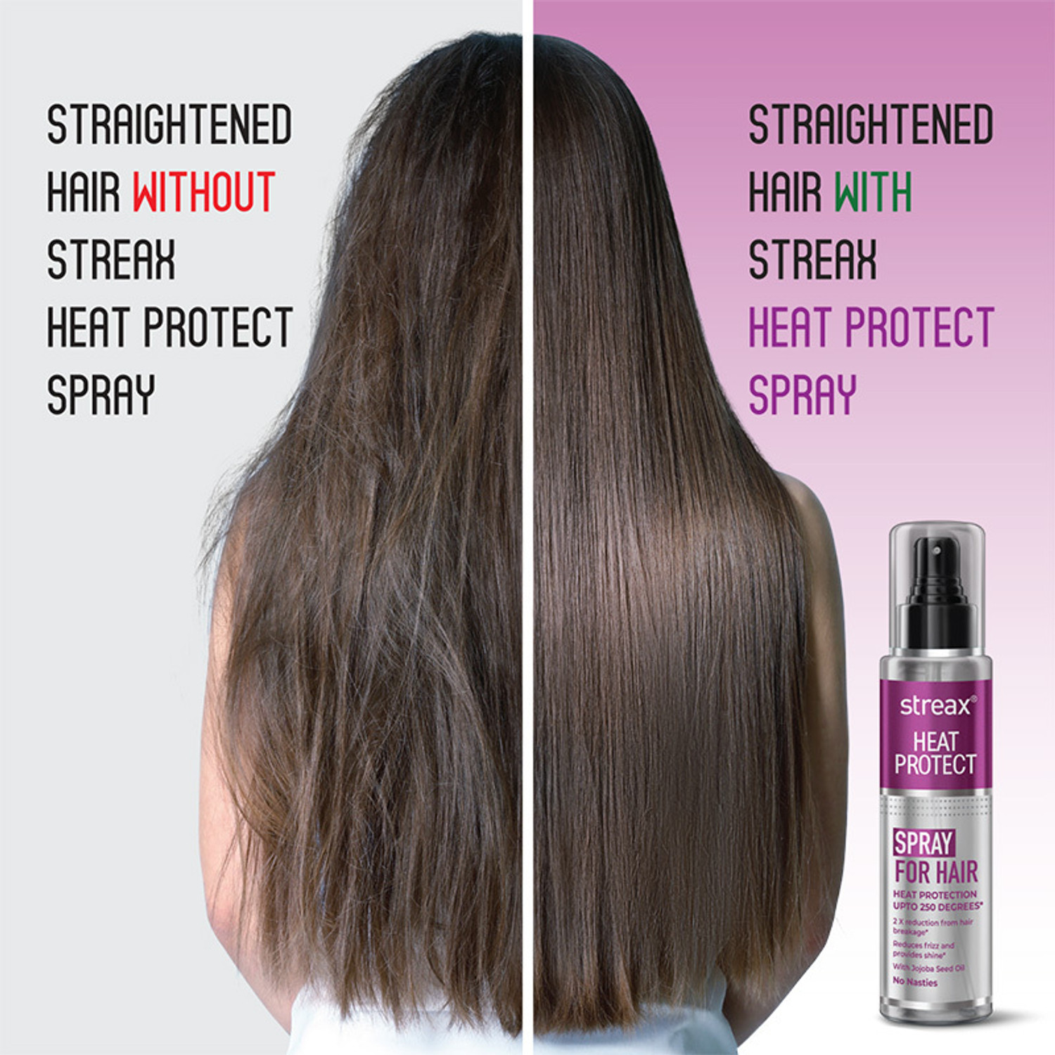 Image of Streax Heat Protect Spray for Hair Styling For Men & Women Hair Spray