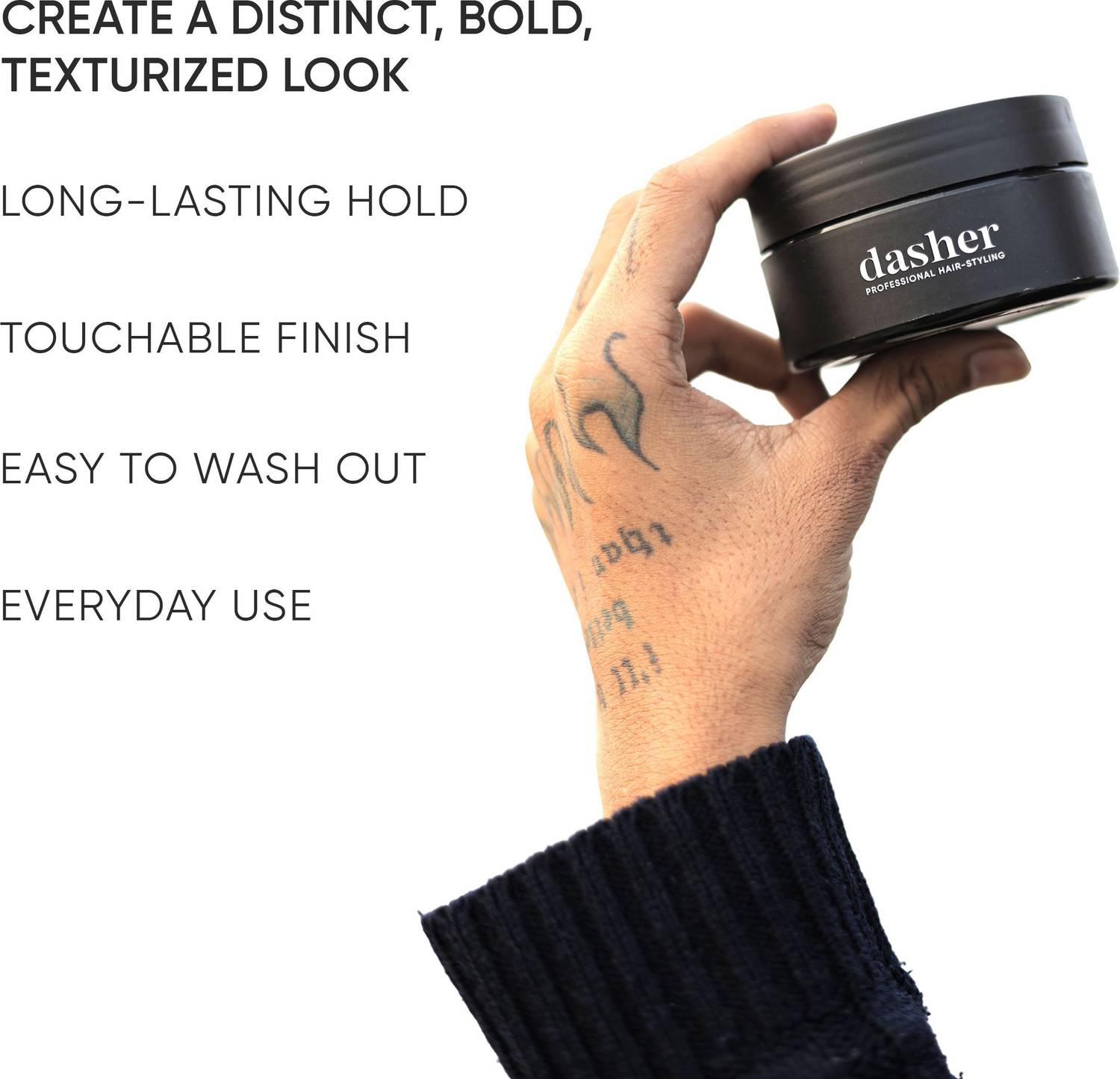 Dasher Texture Clay For Men's Hair - Image 4