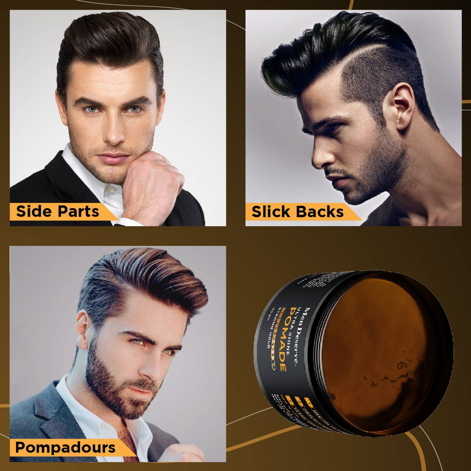 Men Deserve Combo of Hair Styling Pomade and Cream - Image 5