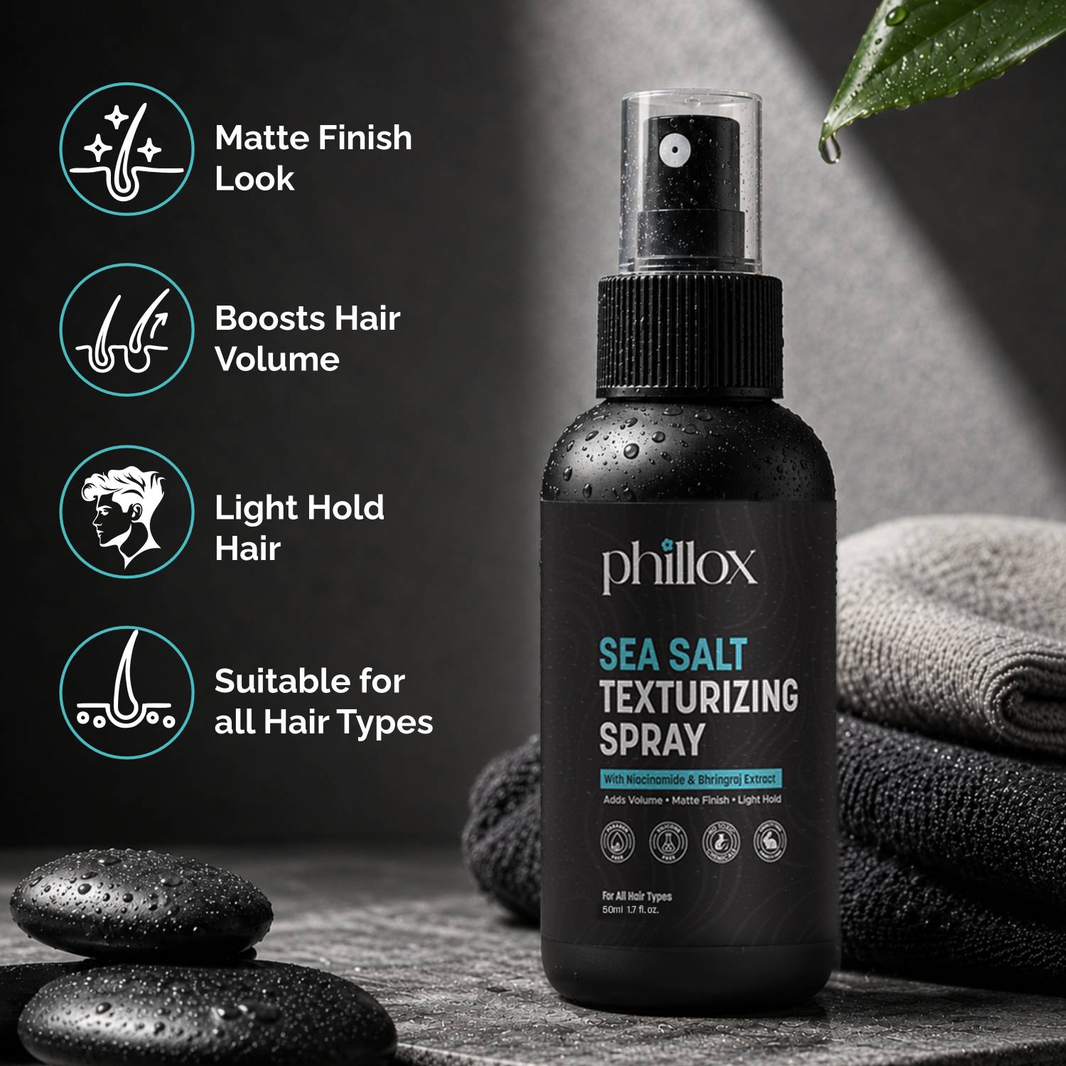 Phillox Volumizing Sea Salt Hair Spray - Image 2