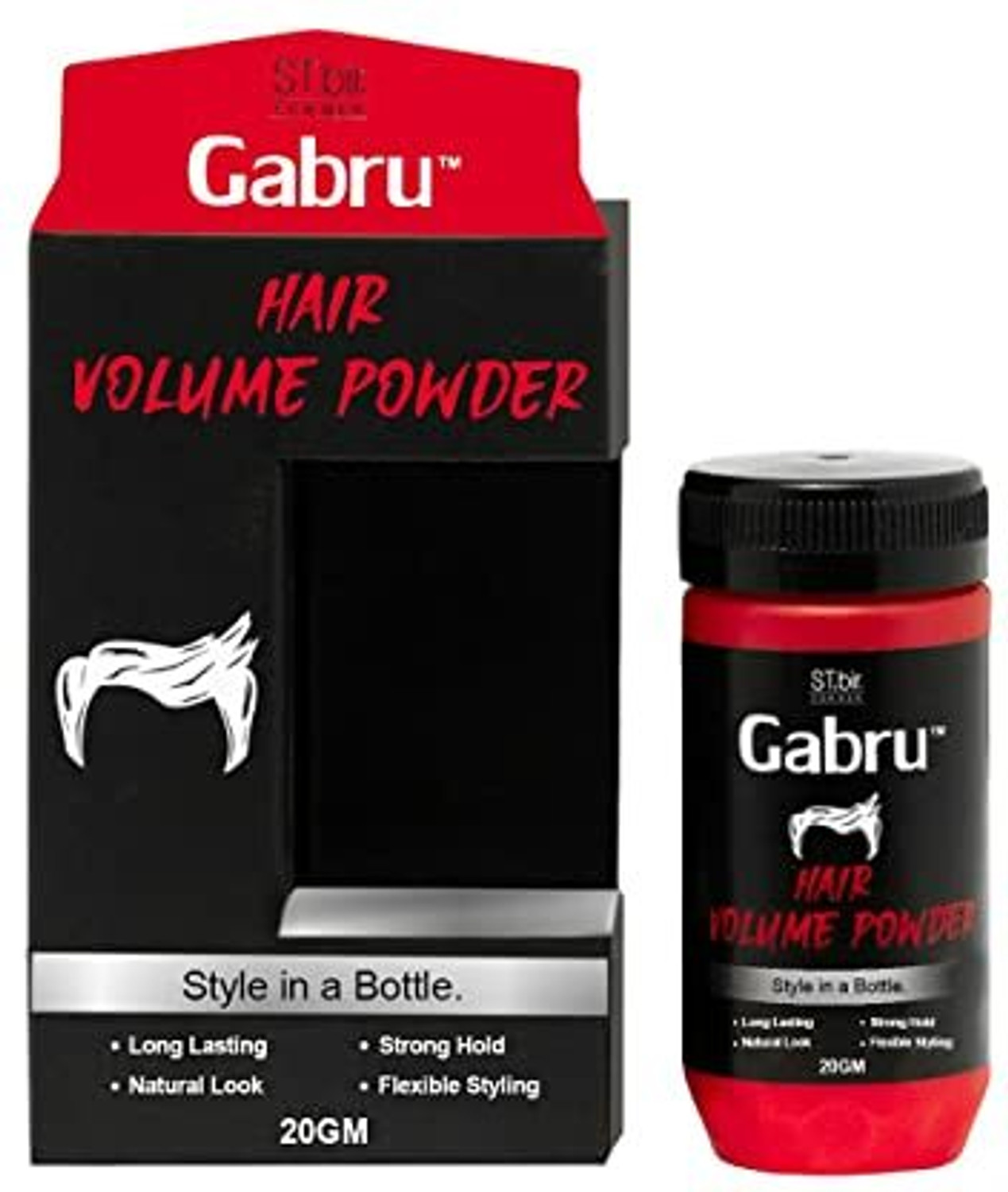 Image of GABRU Hair Volume Powder for Non Greasy Non Oily Hair Styling, Hair Powder