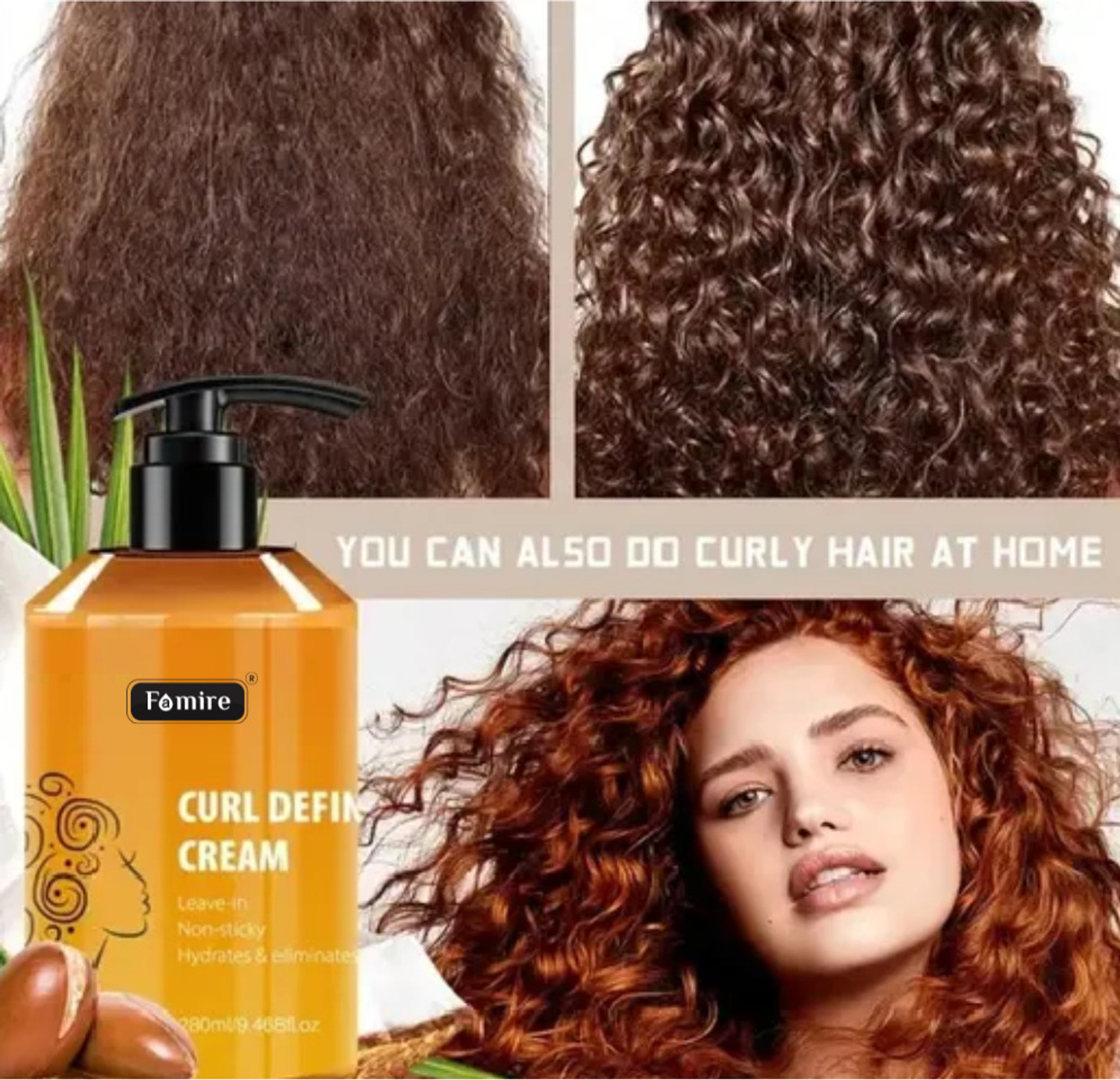 Image of Famire Miaofutong Curl Defining Cream for Enhances Wavy Hair and Curly Hair Hair Cream