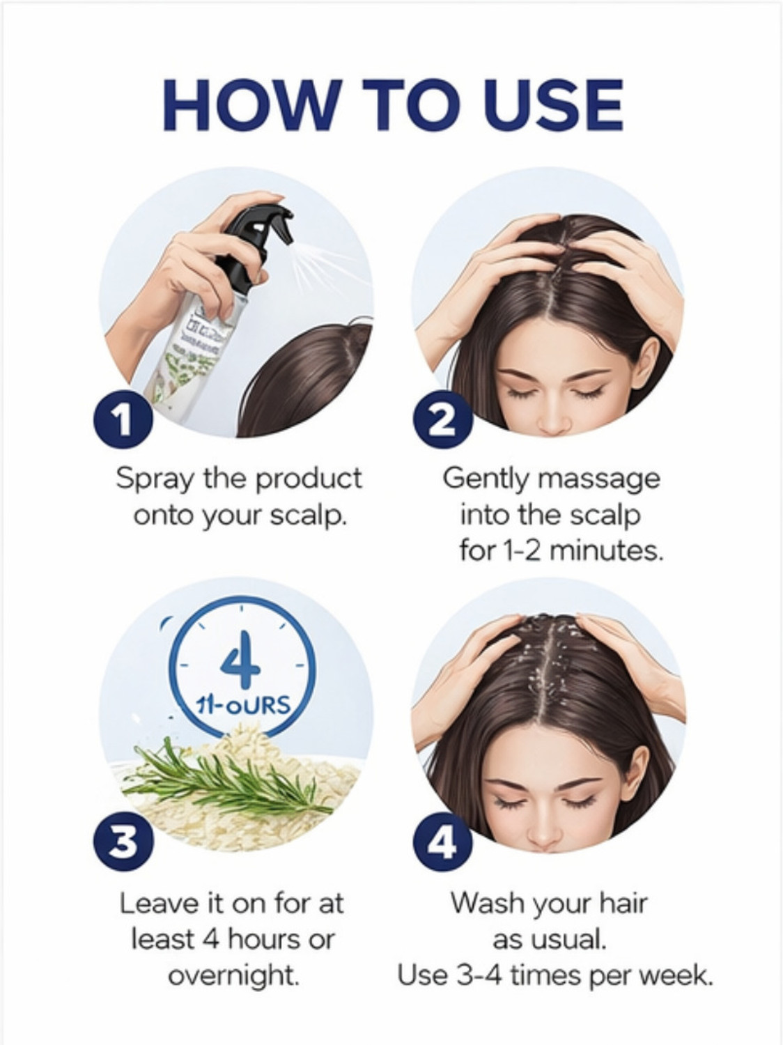 Image of LEANAND Plant Fix Rosemary Hair Growth Advanced Hair Spray Hair Repair Care Hair Spray.F Hair Spray