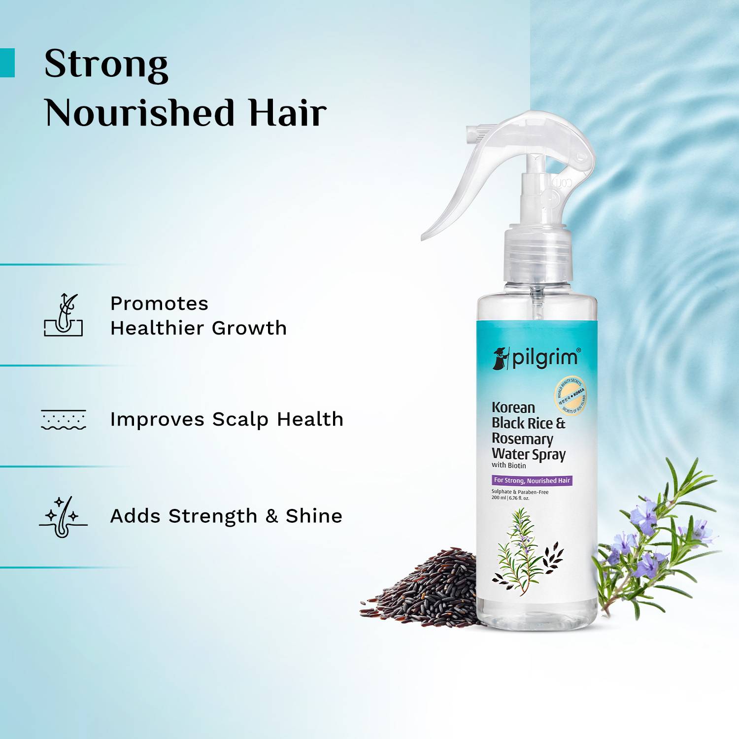 Pilgrim Rosemary Water Spray with Biotin - Image 4