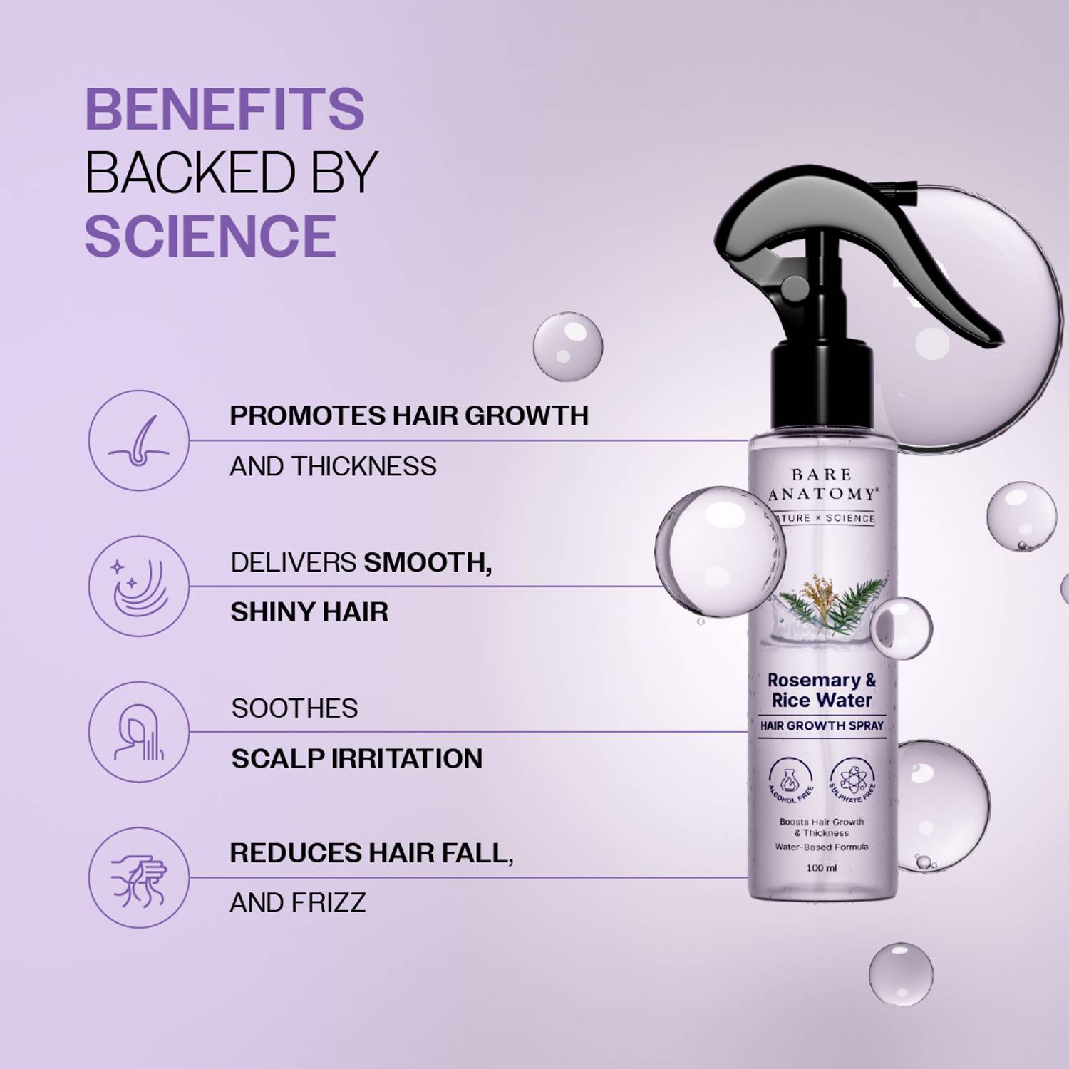 BARE Rosemary Hair Growth Water Spray - Image 3