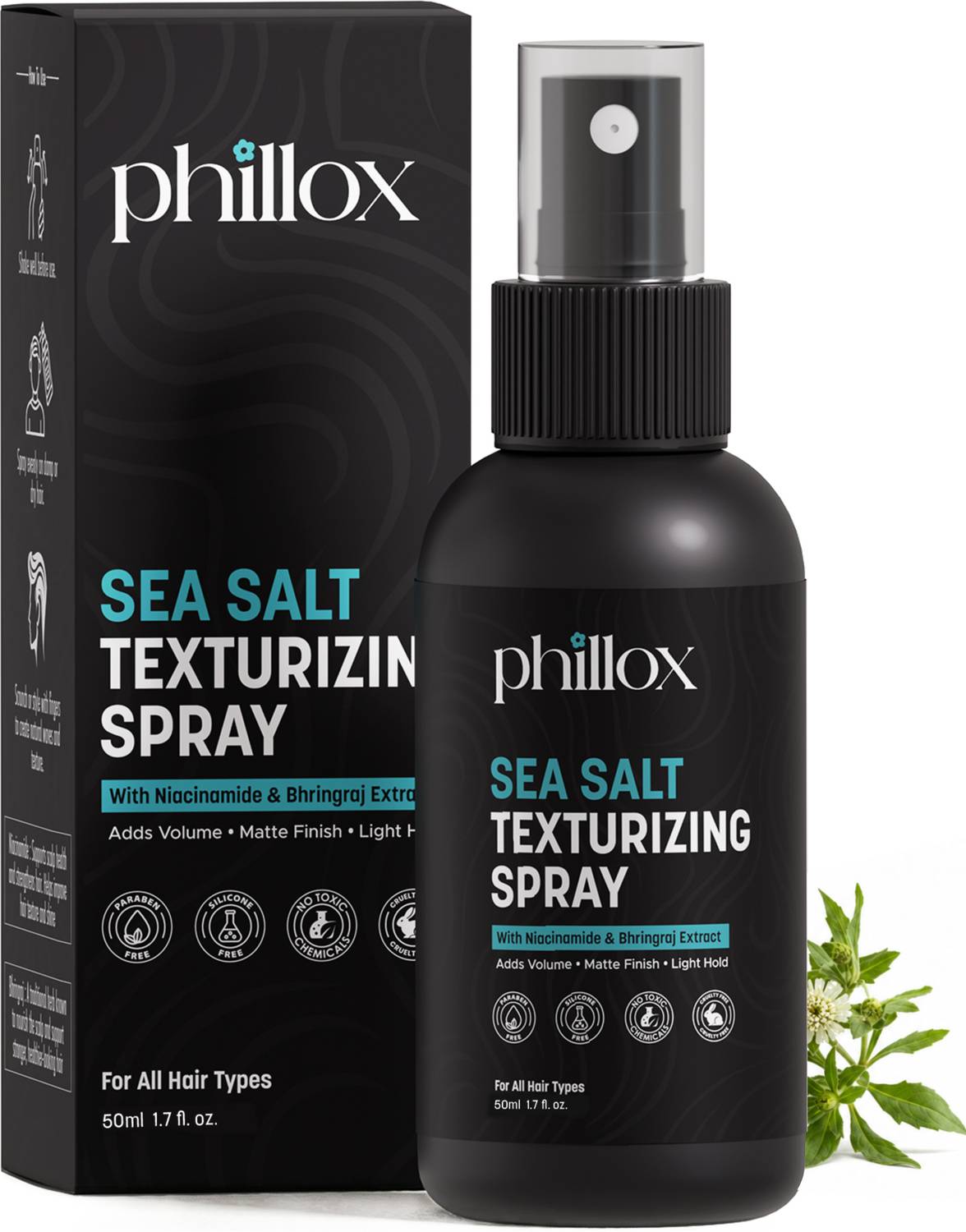 Phillox Volumizing Sea Salt Hair Spray - Image 1