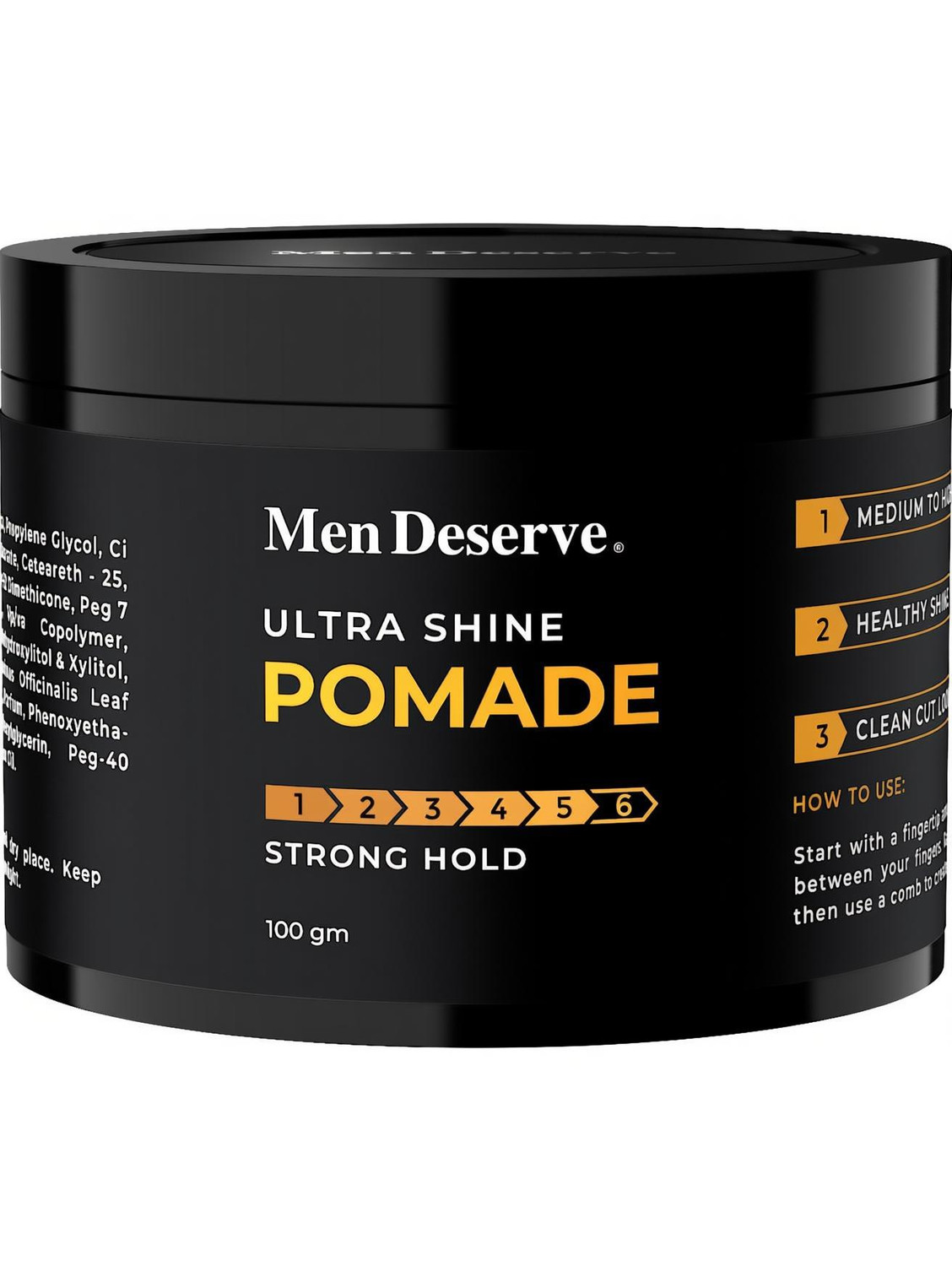 Men Deserve Hair Styling Ultra Shine Pomade for Strong Hold and Wet Look hairstyles | hair wax for men Hair Wax