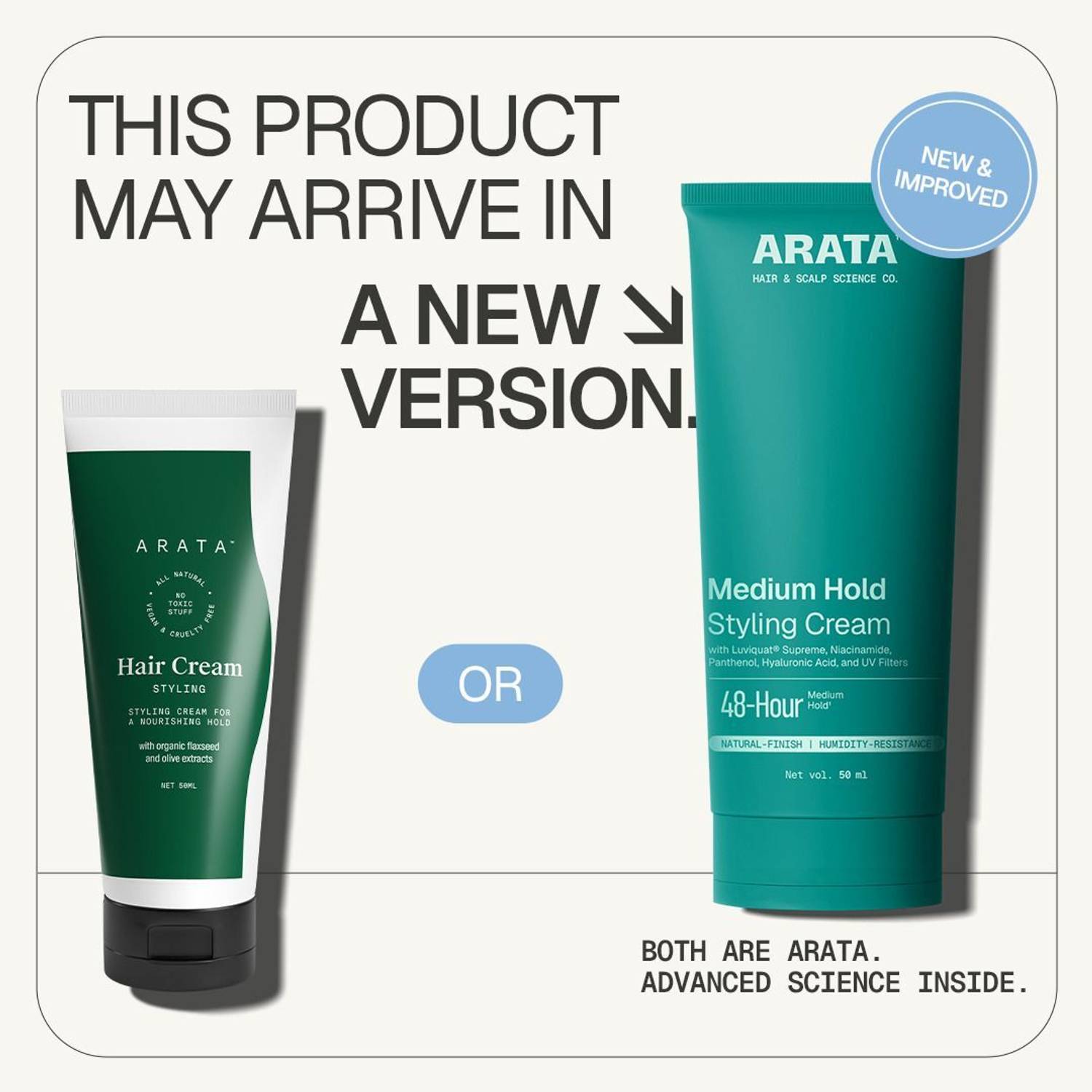 ARATA Hair Styling Cream for Men, Medium Hold - Image 2