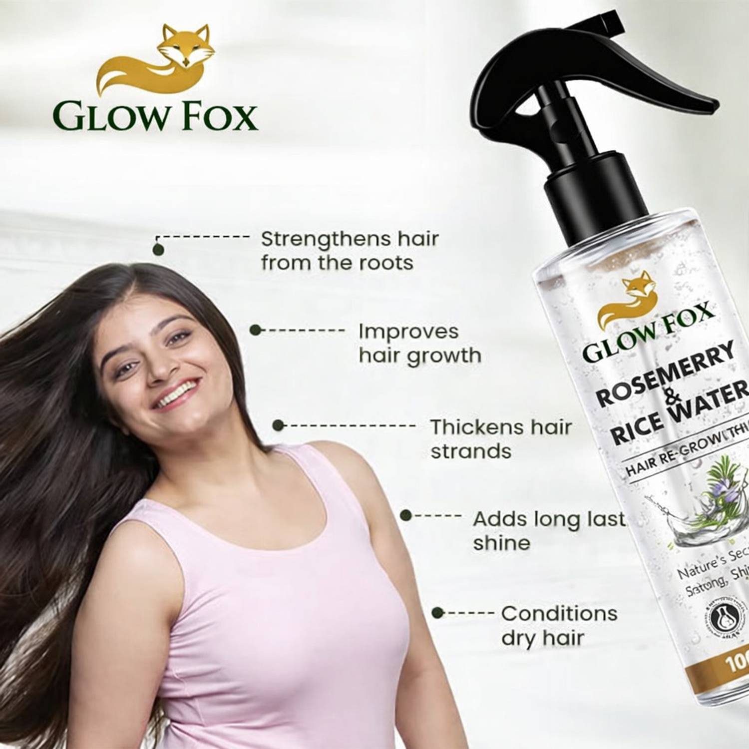 Glow Fox Rosemary Hair Growth Spray - Image 4
