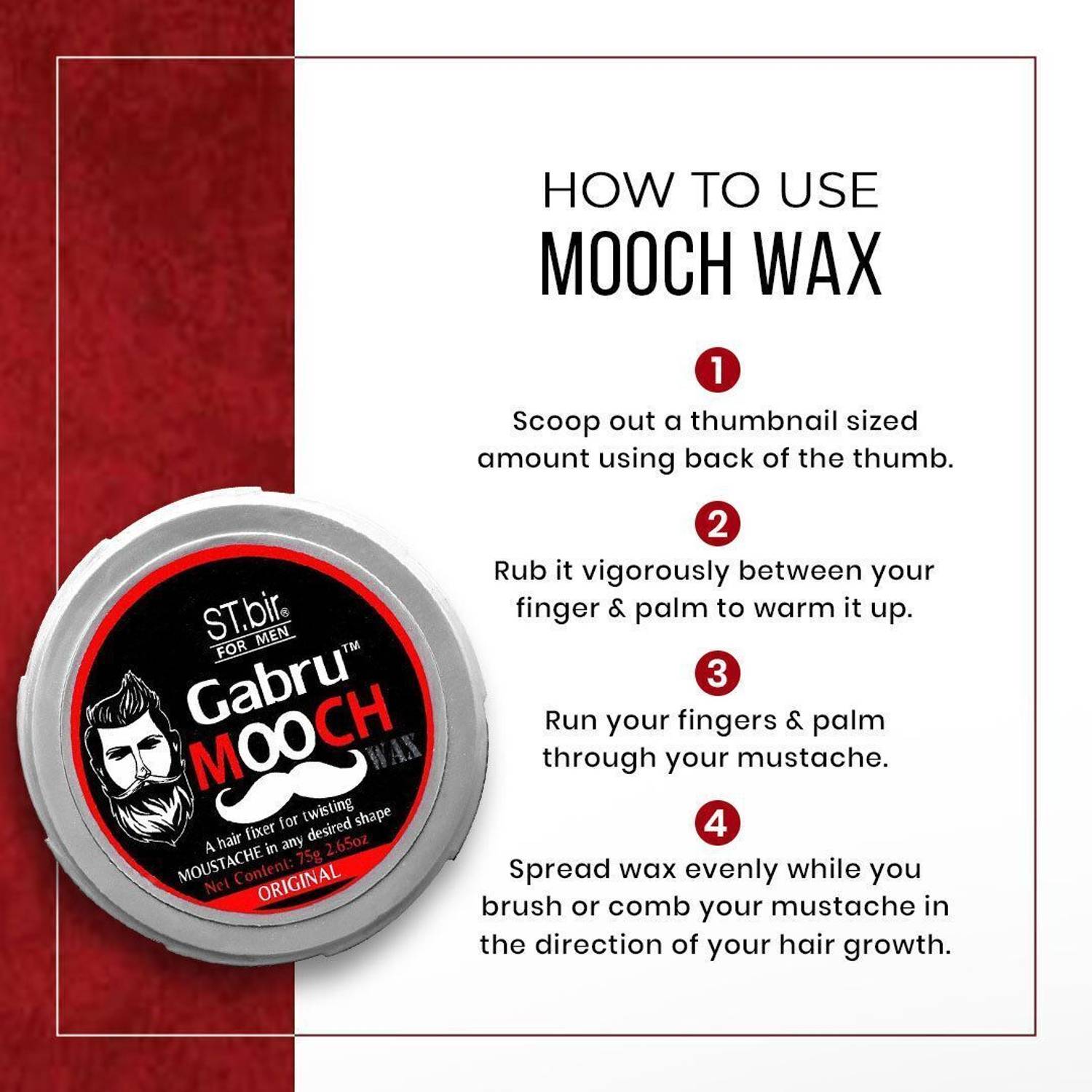 GABRU Mooch Wax For Men, Pack of 1 - Image 4