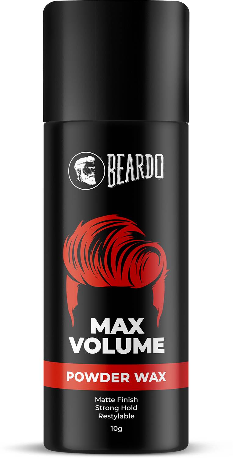 BEARDO Max Volume Powder Wax 10 gm Strong Hold Hair Styling Matte