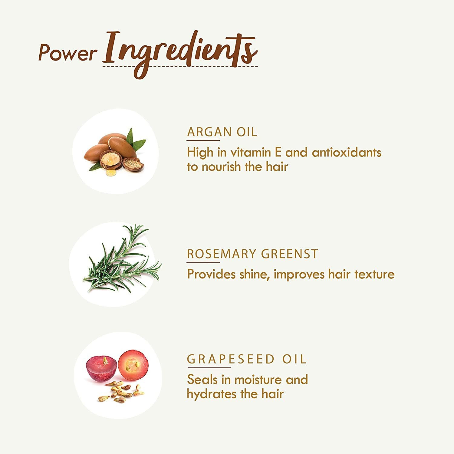 Image of Nat Habit Argan Grapeseed Post-Wash Hair Balm | Split Ends, Hair Smoothening, Straightening, Conditioning | Frizzy Hair Treatment | Ayurvedic, Herbal | FRESH KitchenMade, Infused with Rosemary & Oils Hair Balm