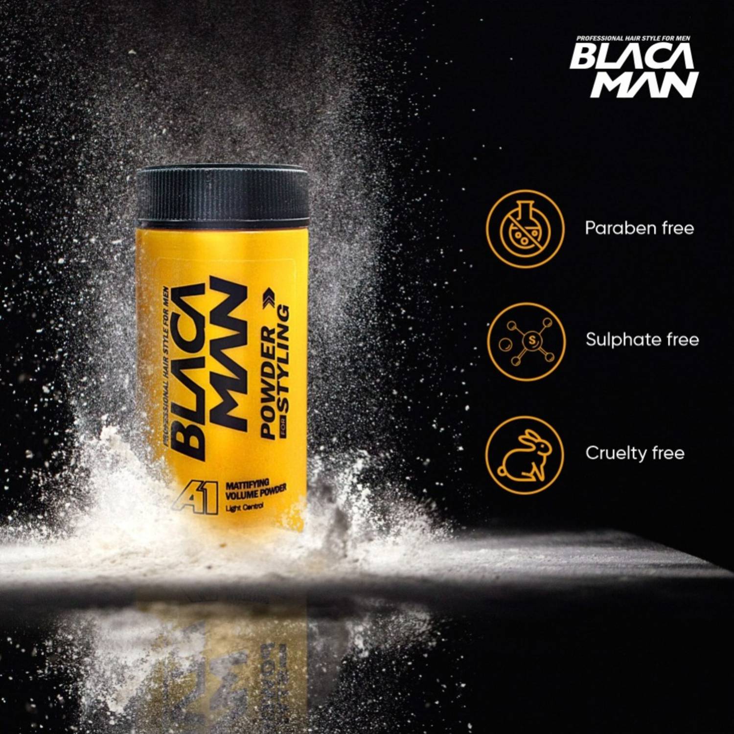 blacaman Man Ultra Hold Hair Powder
