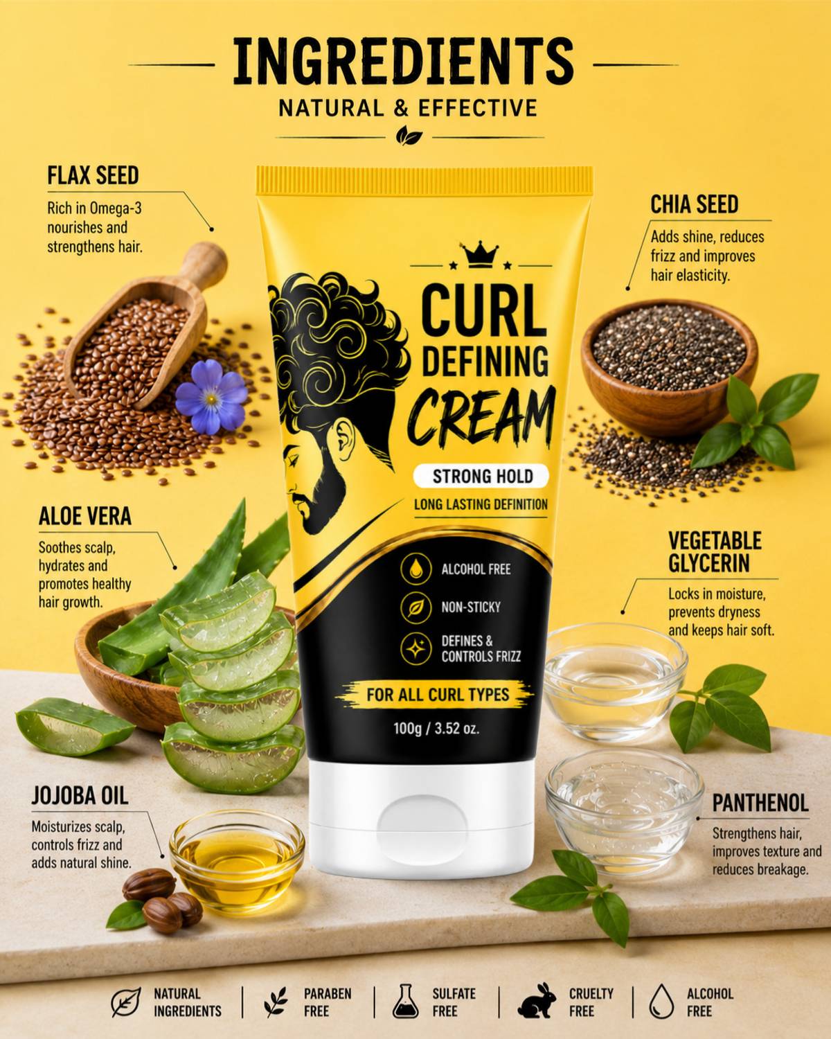 FLIXY Curl Defining Cream White - Image 3