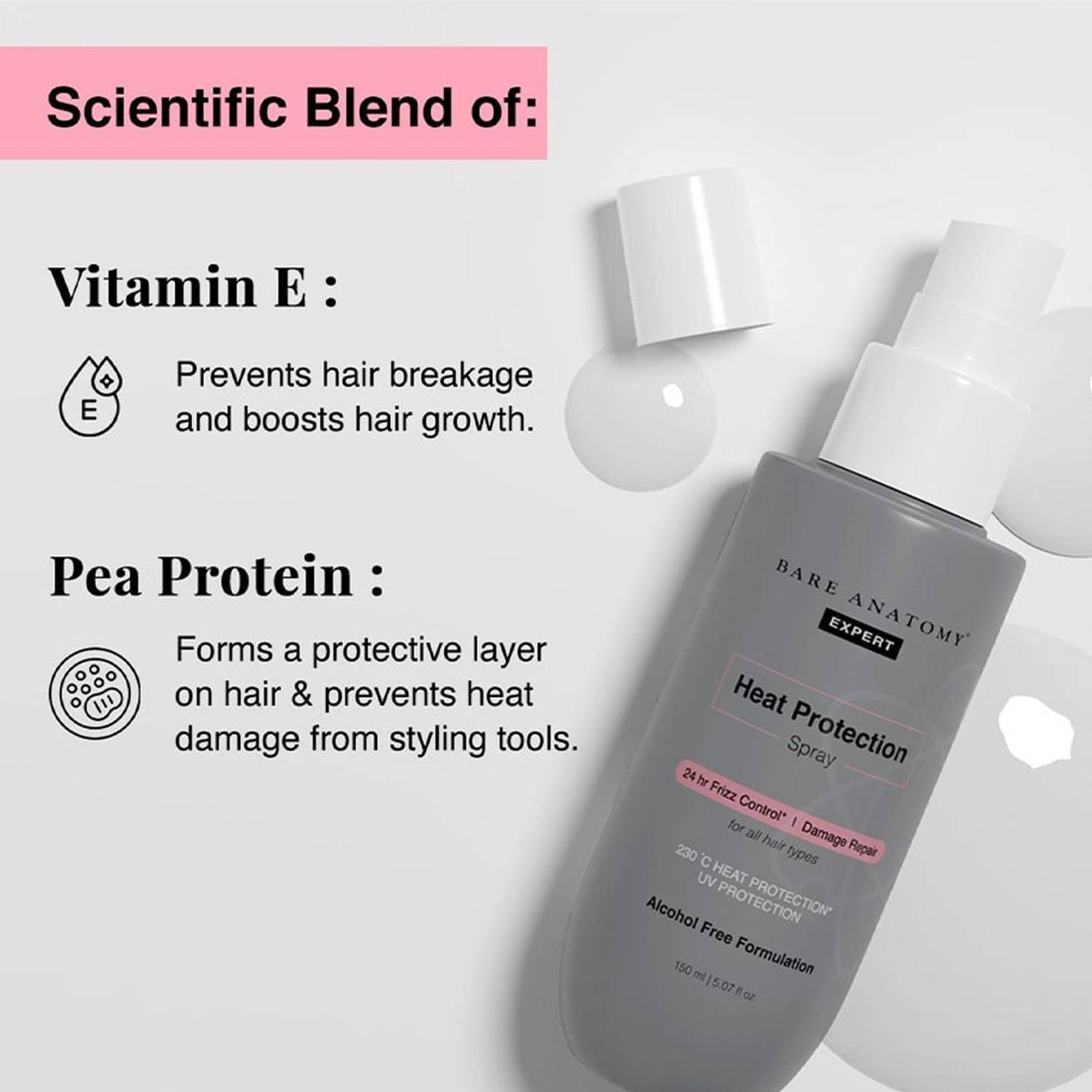 Bare Anatomy Heat Protection Spray, 150ml - Image 4
