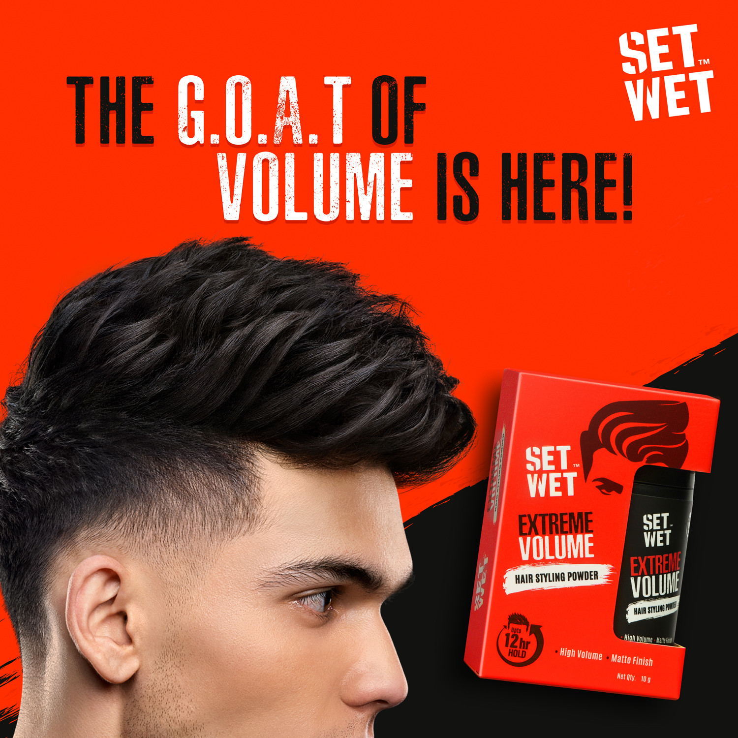 Image of SET WET Extreme Volume Hairstyling Powder 10g|Strong Hold & Matte Finish Hair Powder