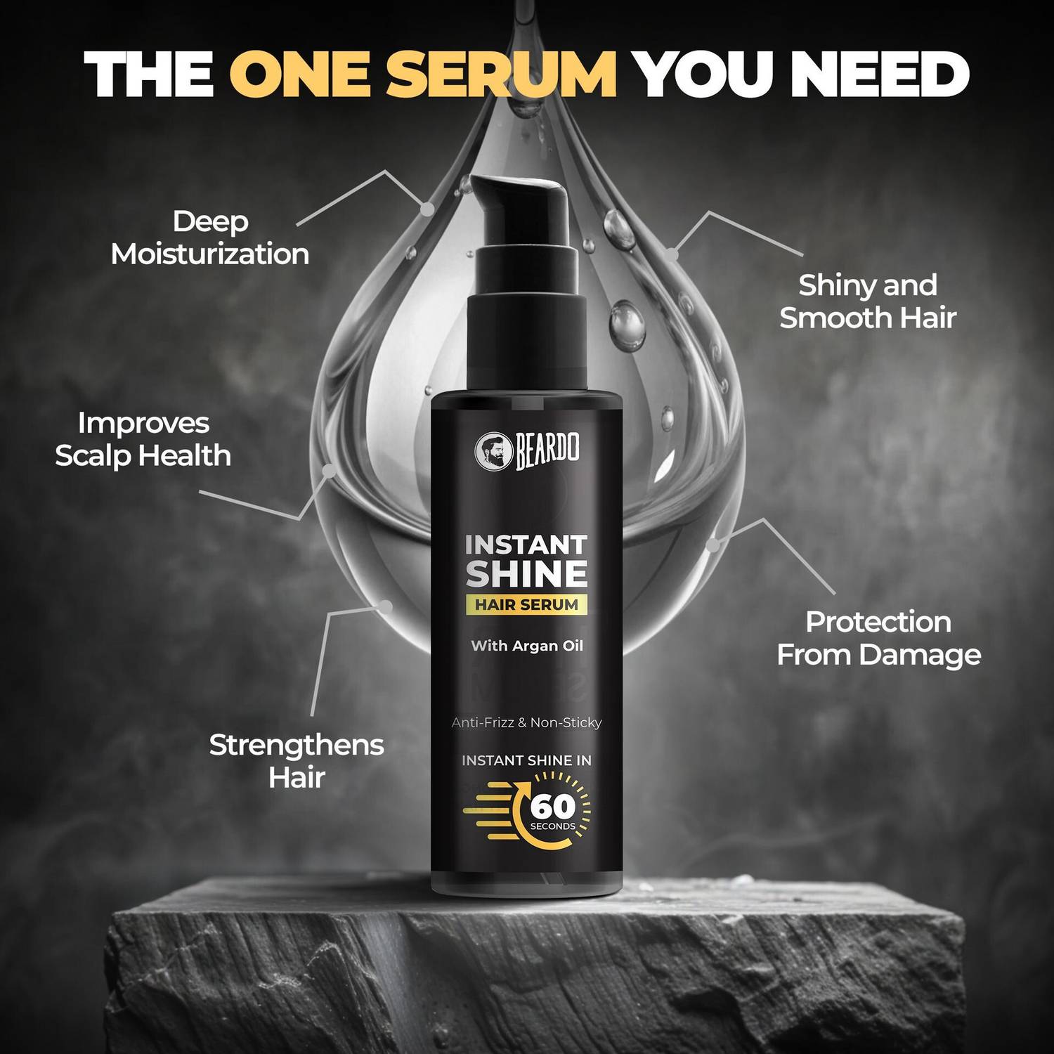 BEARDO Man Curls Curly Hair Cream & Serum (Set of 2) Pack of 2 - Image 5