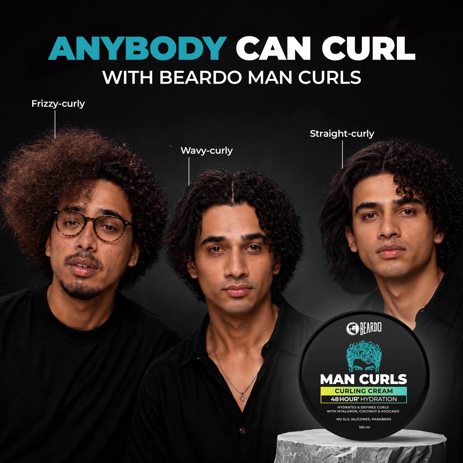 BEARDO Man Curls Curling Cream 100g - Image 2