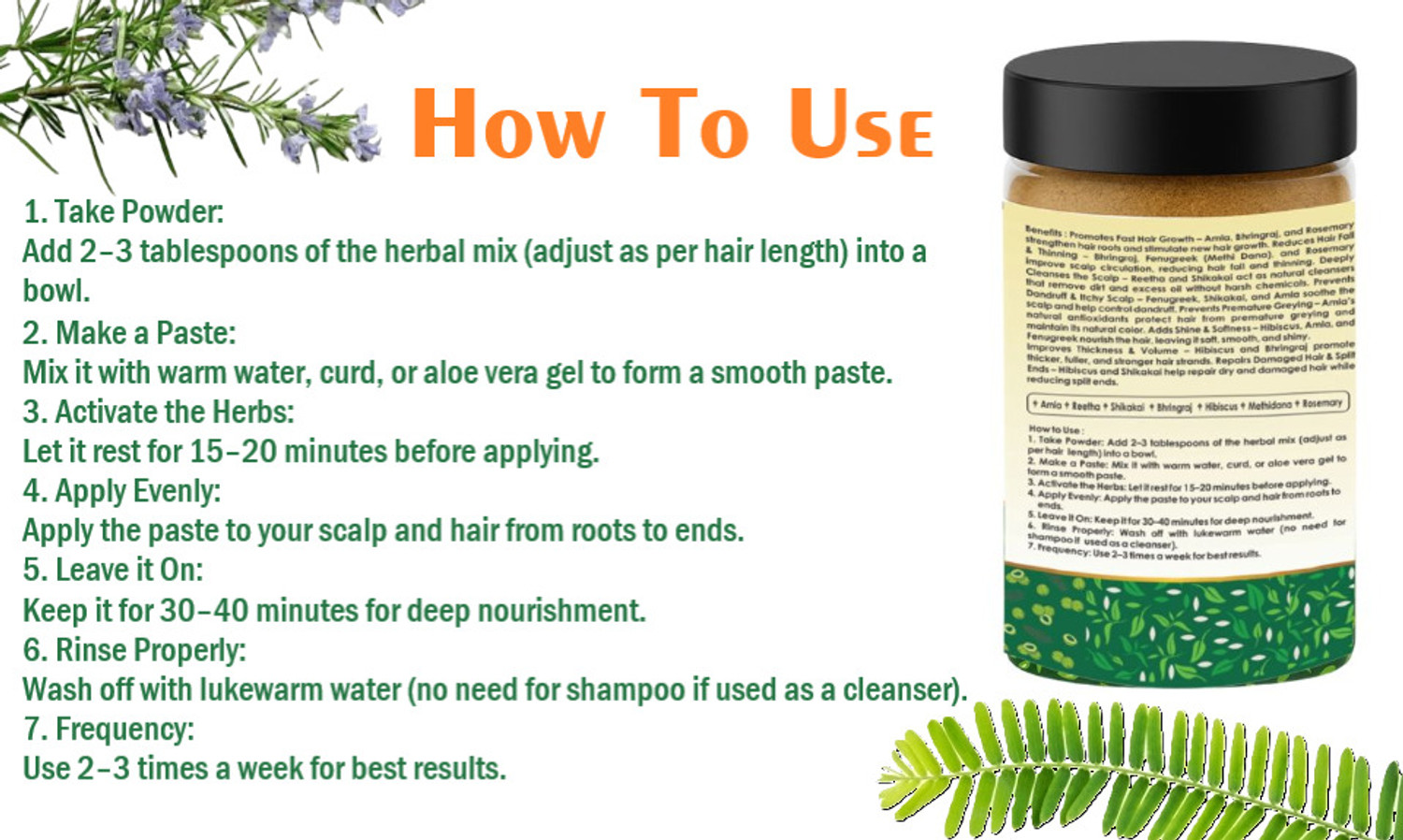 Image of VEGAN ROOTS Natural Shampoo With Amla Reetha Shikakai Bhringraj Hibiscus Meth idana Rosemary