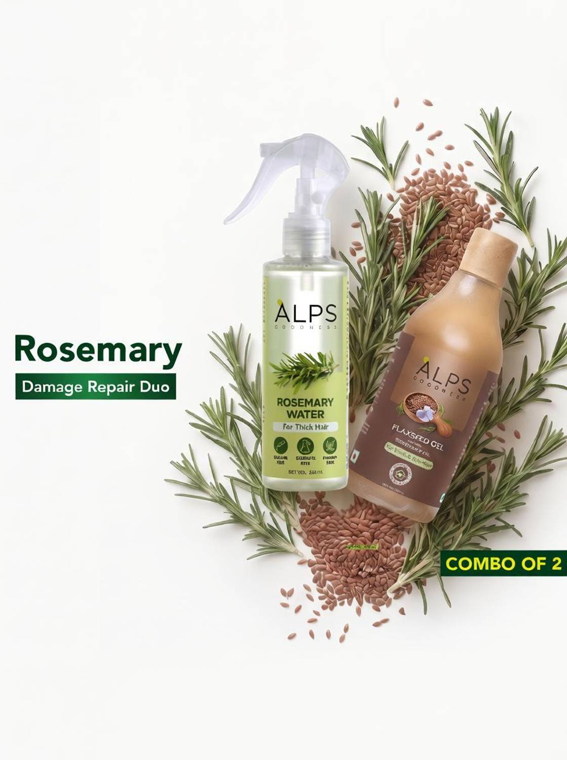 Alps Goodness Damage Repair Duo - Rosemary Water Hair Spray (250ml) + - Image 1