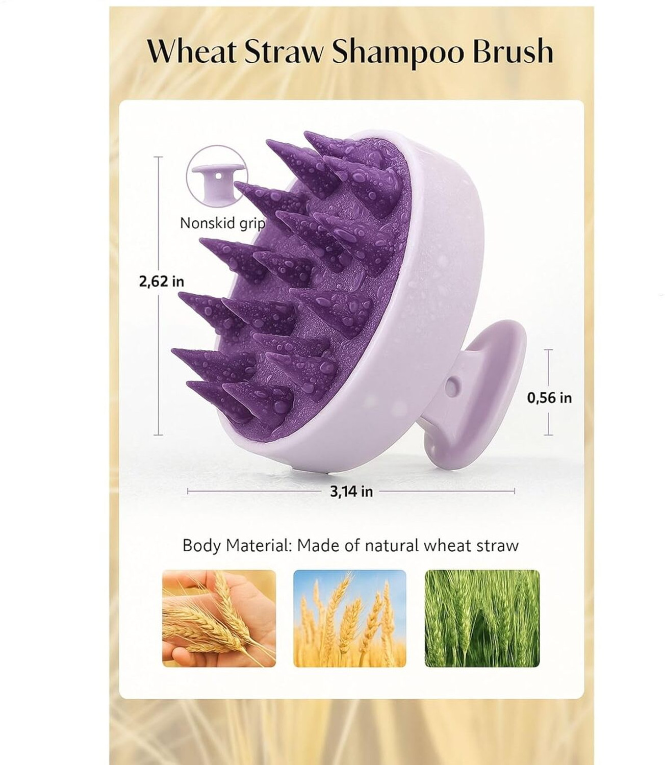 Image of RUGY Hair Scalp Manual Massager Shampoo Brush (2in1)