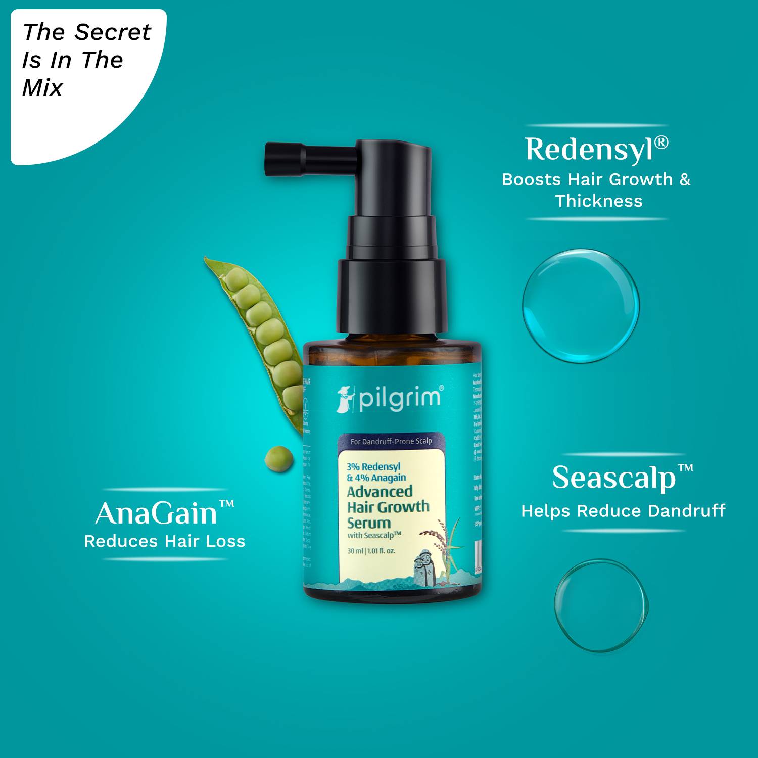 Pilgrim Advanced Hair Growth Serum 30ml - Image 2