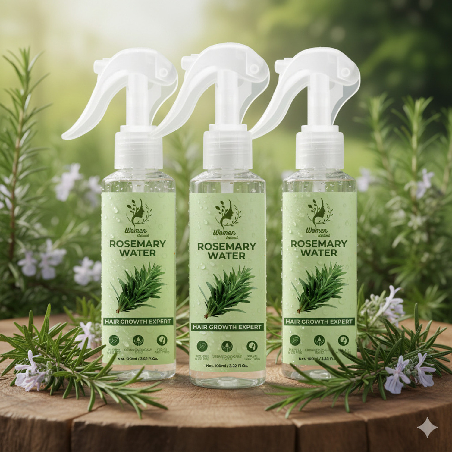 Image of women natural Rosemary Water | Hair Growth Expert | Hair Sprey for Regrowth 23 (300 ml)