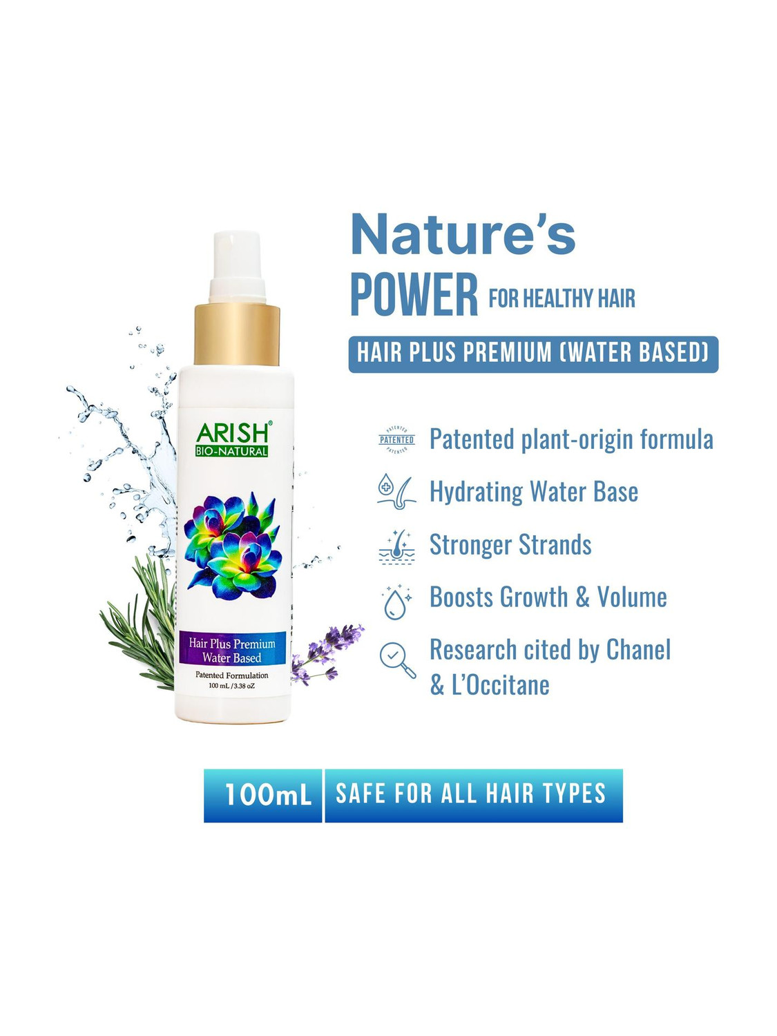 Image of ARISH BIO-NATURAL Hair Plus Premium Water Based