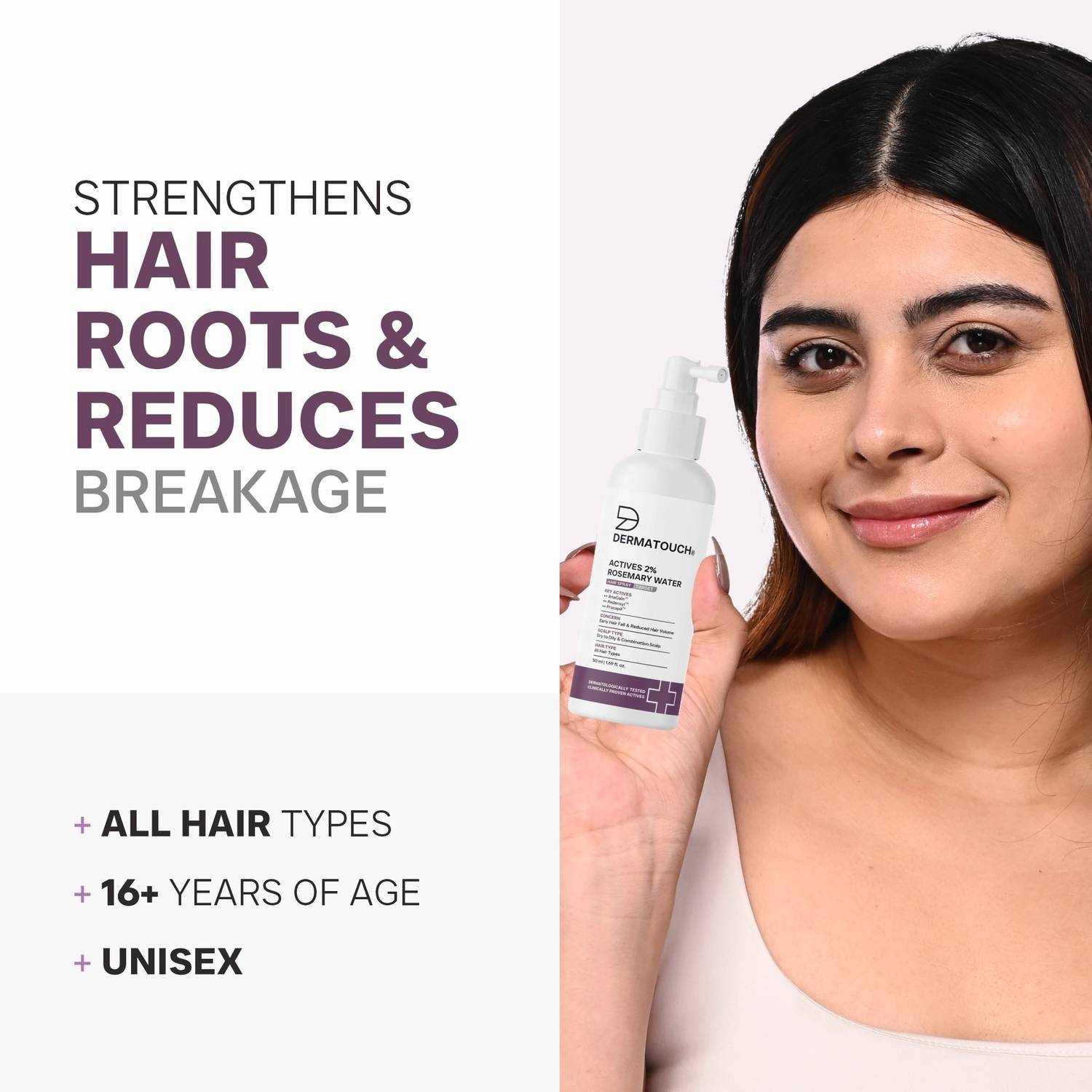 Dermatouch Rosemary Water Spray For Hair Growth - Image 4