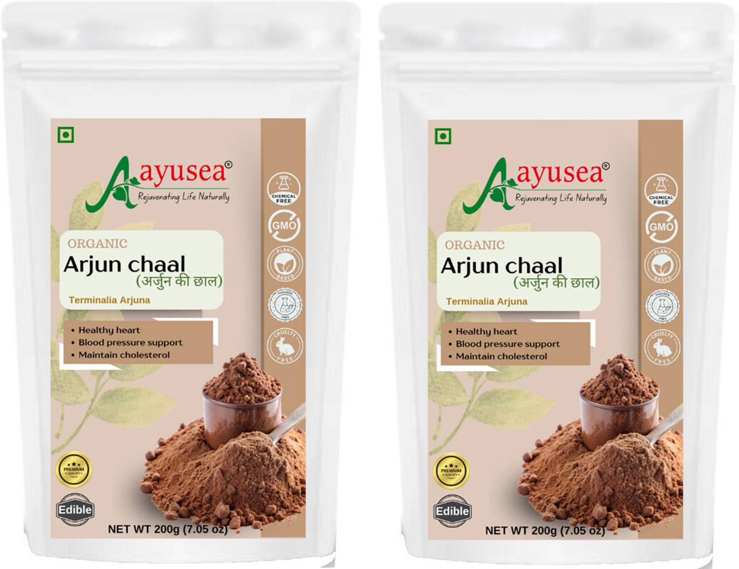 AYUSEA Pure Arjun chaal powder for Hair/skin ,heart health and cholesterol