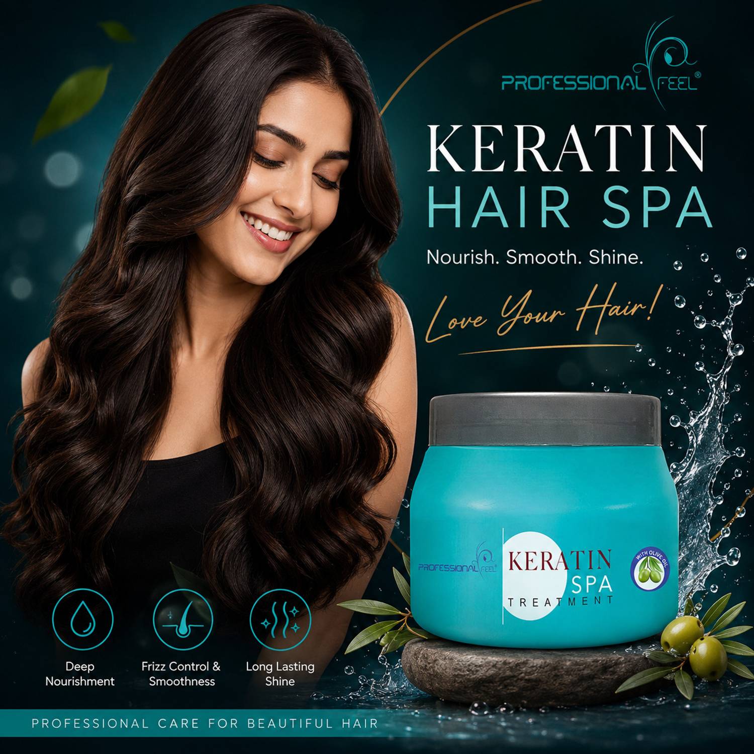 PROFESSIONAL FEEL Keratin Hair Spa Cream - Image 5