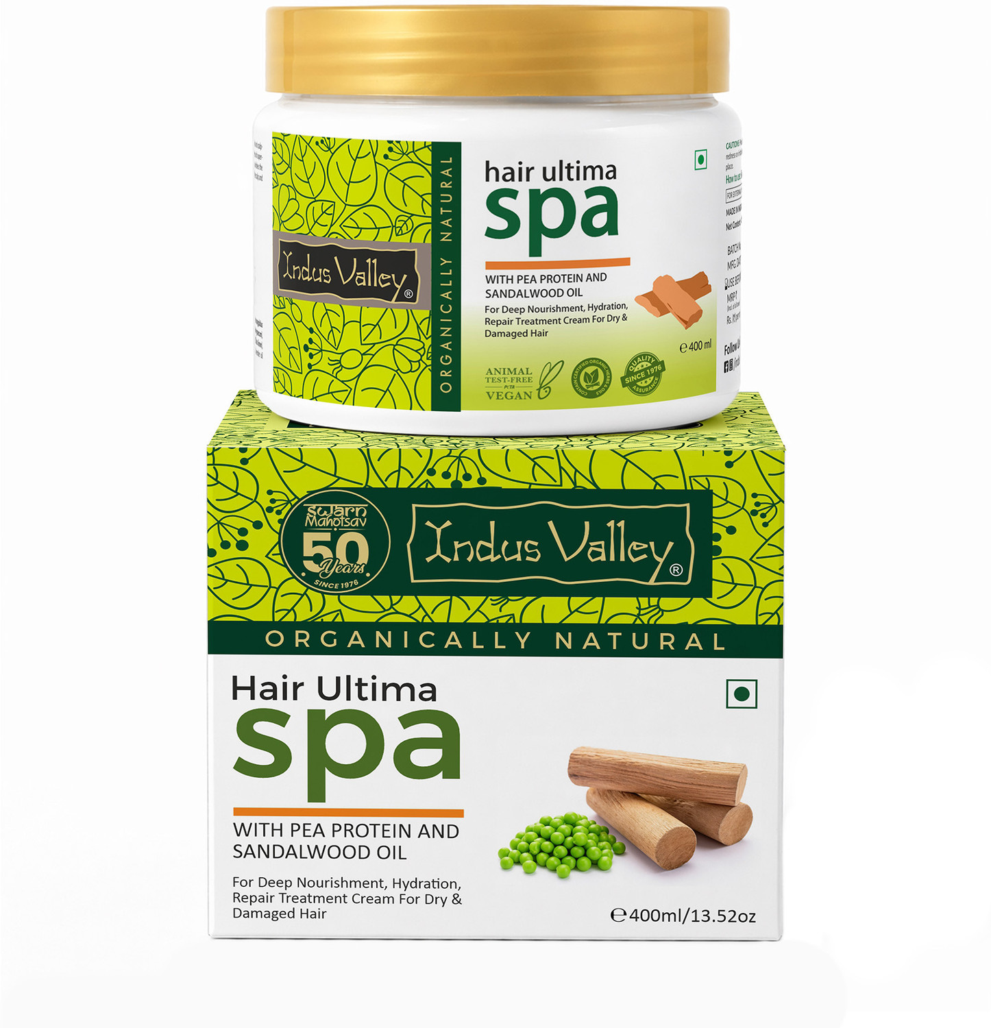 Indus Valley Paraben Free Ultima Hair Spa For Moisturizer Hair and Scalp, keratin hair mask