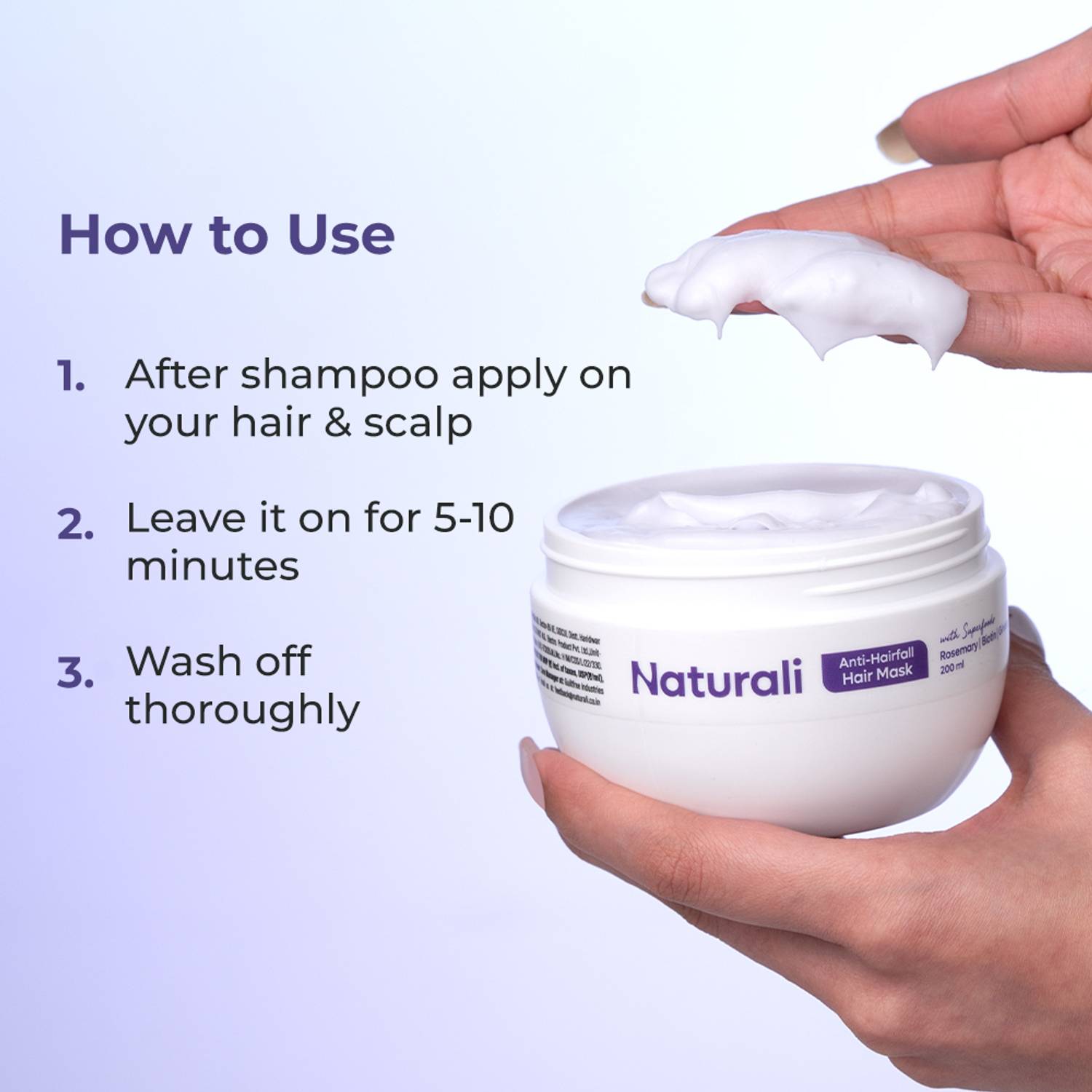 Naturali Anti-Hairfall Hair Mask 200ml - Image 5