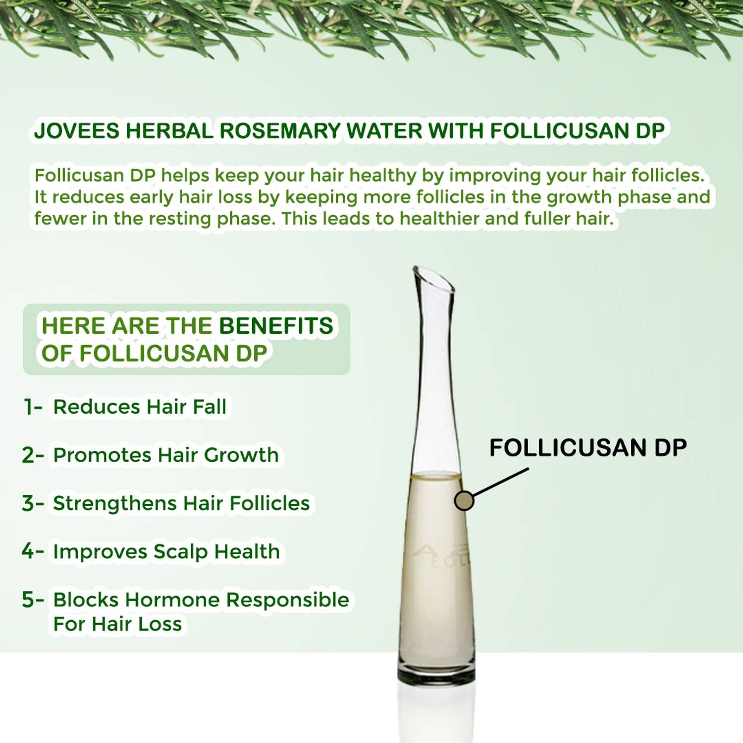 Jovees Rosemary Water Spray for Hair Growth - Image 4